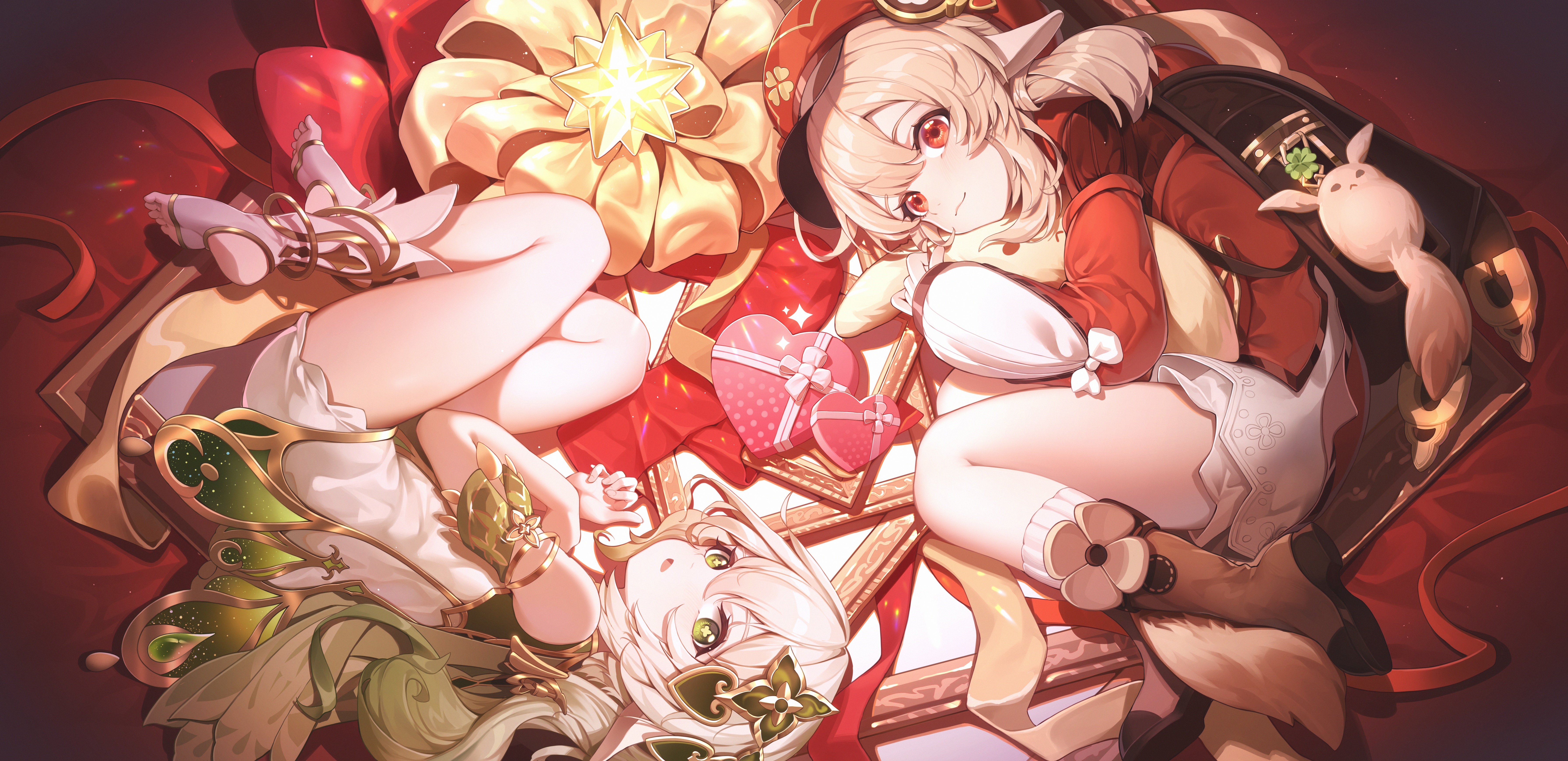 4K Genshin Impact: Nahida and Klee with Gifts HD Wallpaper