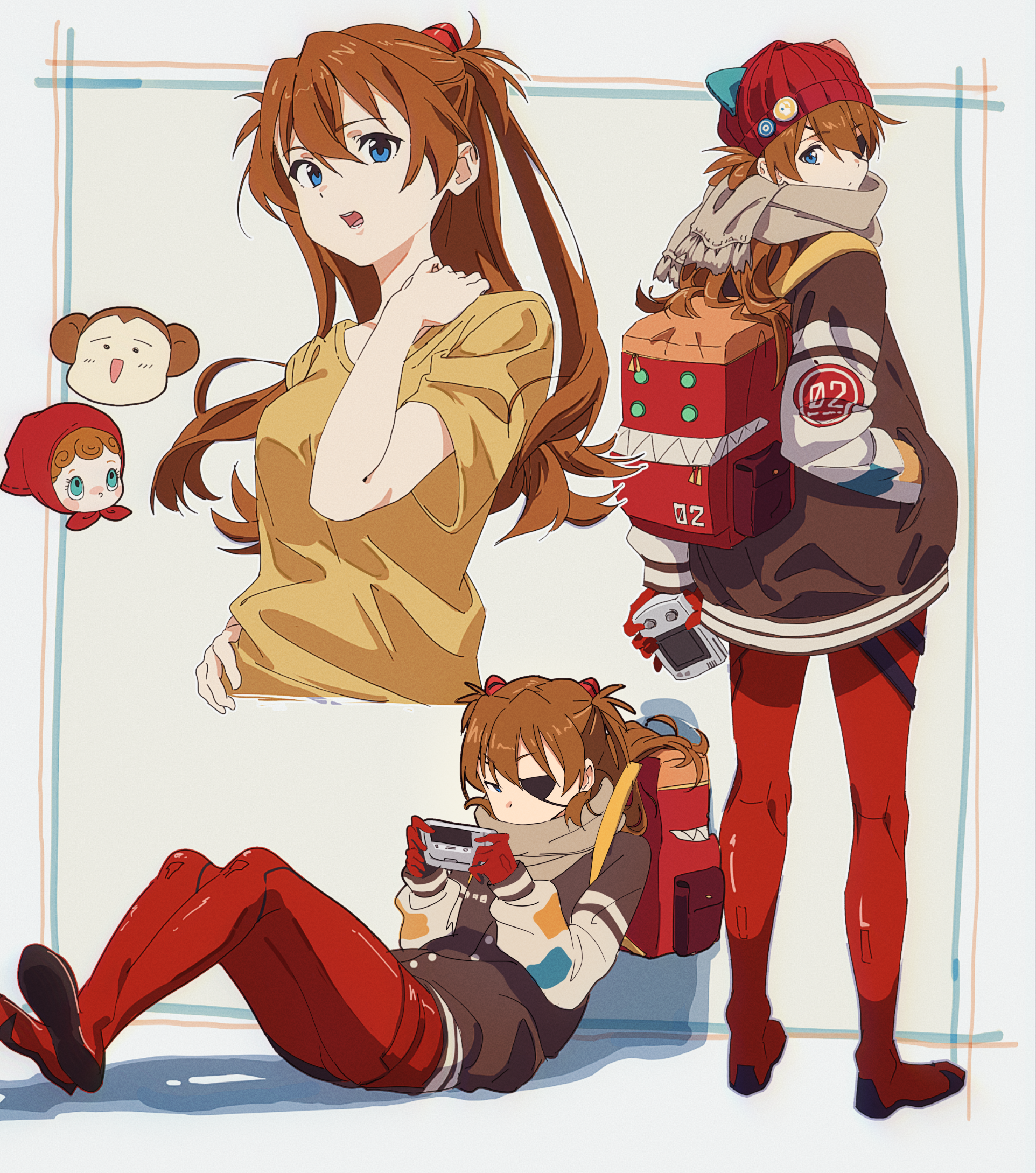 Asuka Langley Soryu from Neon Genesis Evangelion HD Phone Wallpaper
