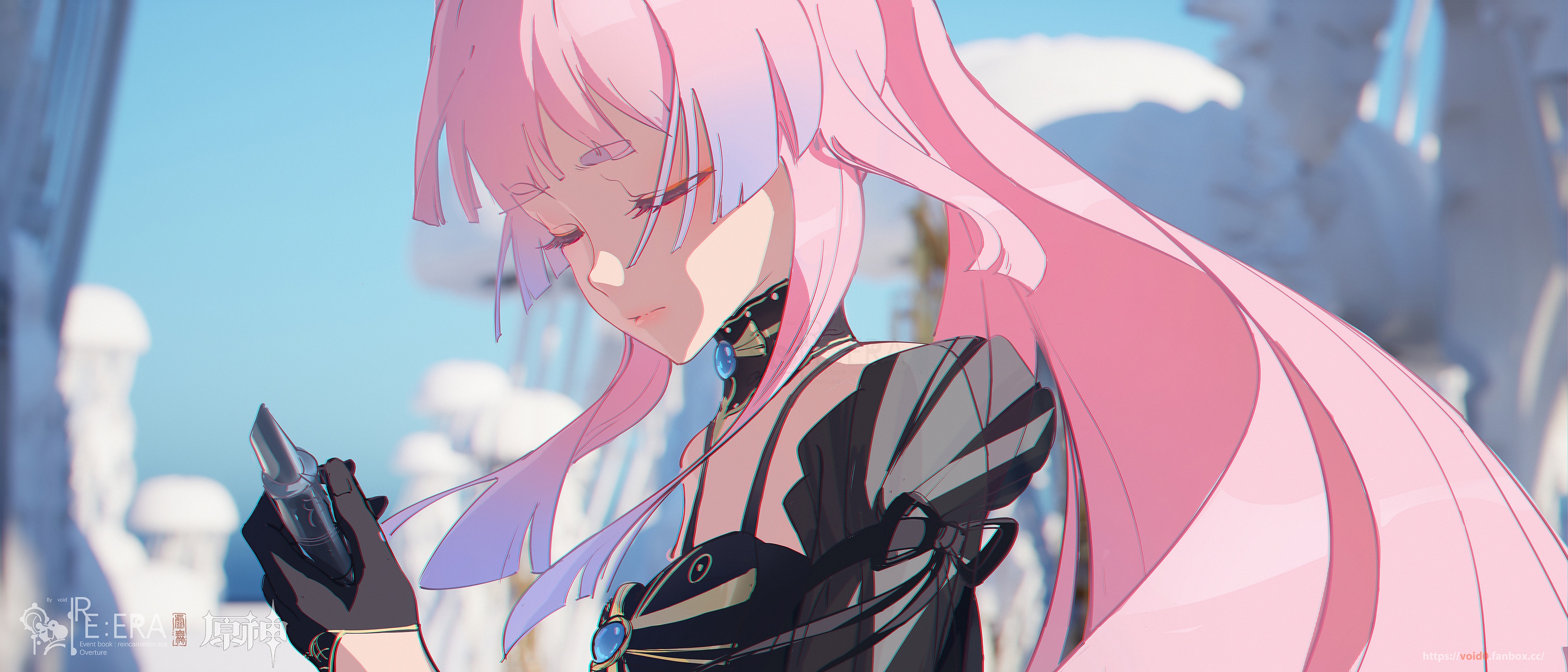 Sangonomiya Kokomi holding a vial HD Wallpaper