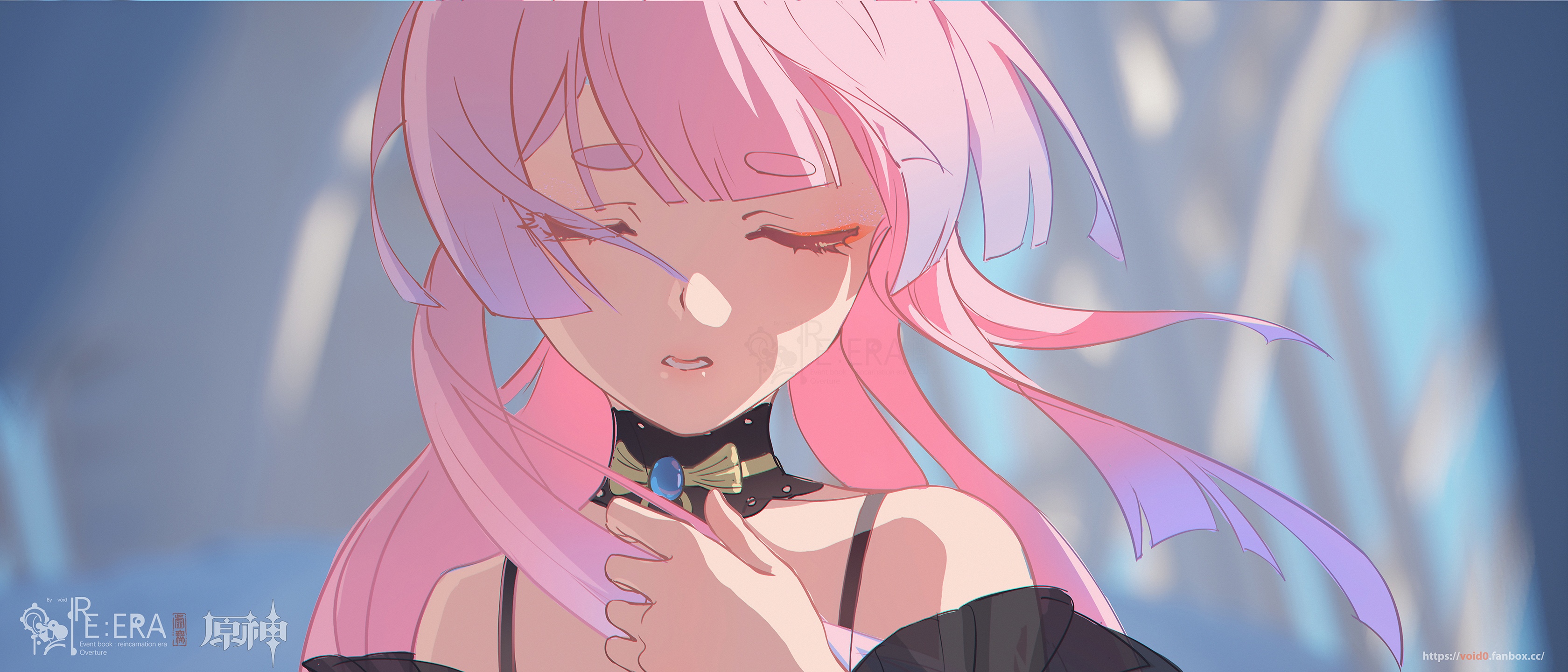 Sangonomiya Kokomi from Genshin Impact with pink hair HD Wallpaper