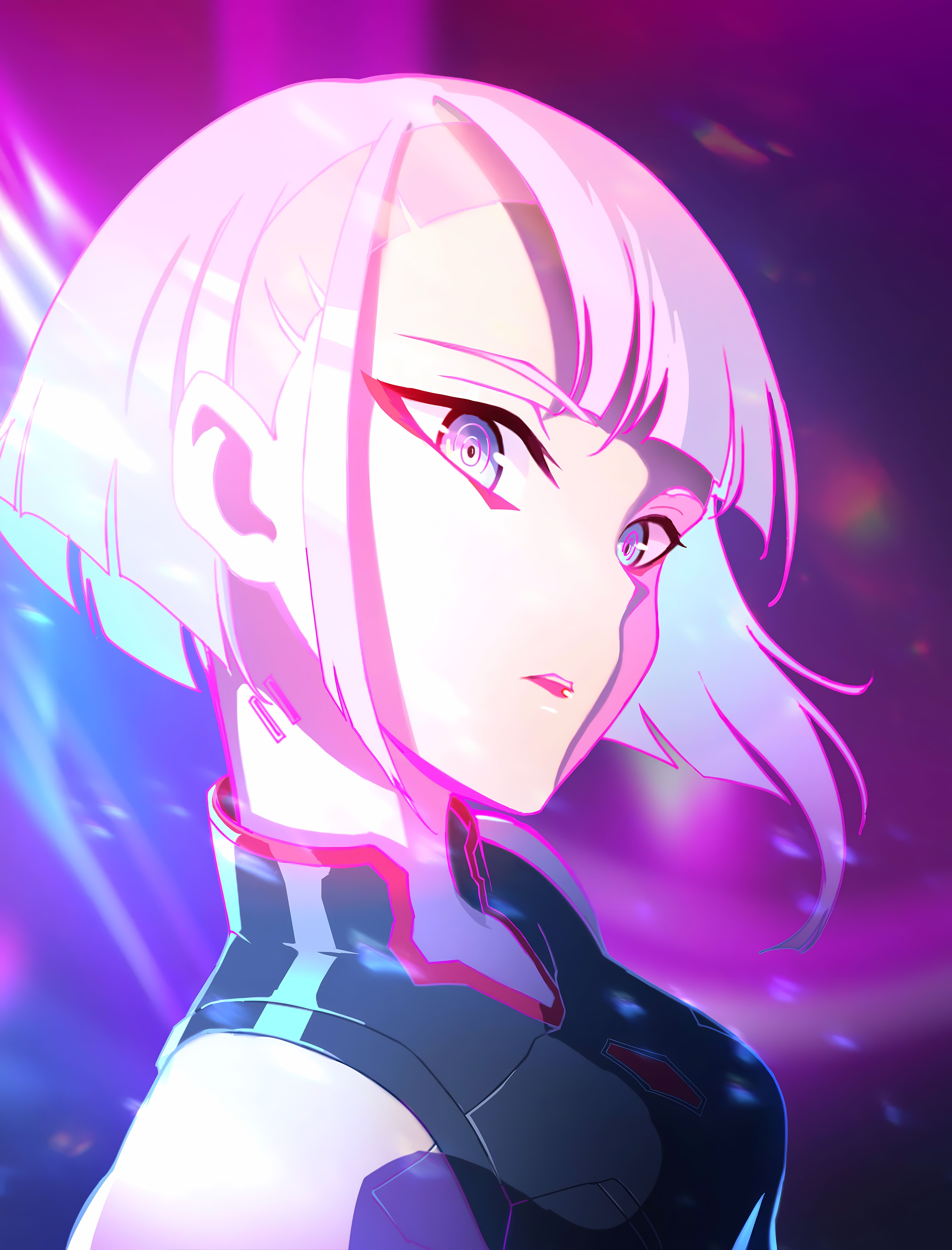 4K Lucy from Cyberpunk: Edgerunners HD Phone Wallpaper