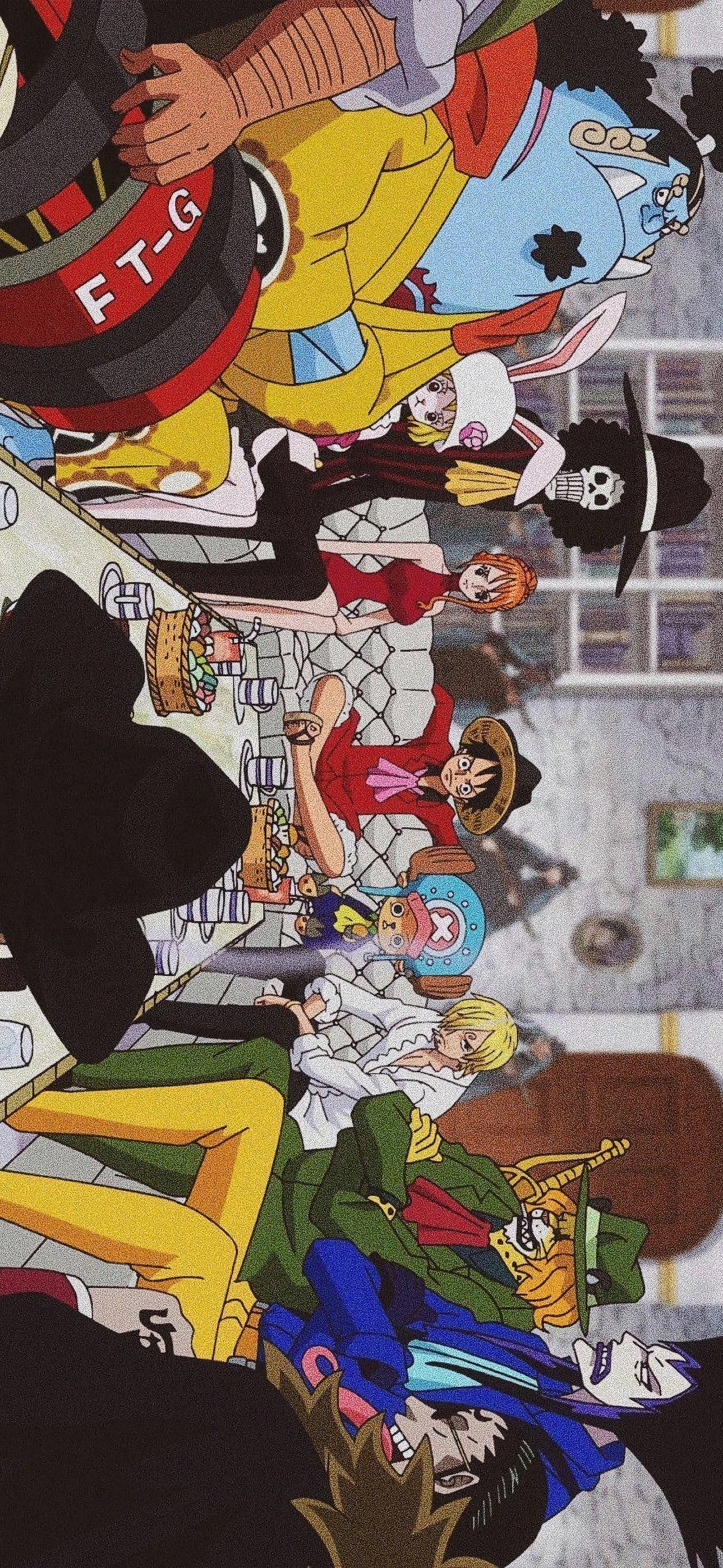 One Piece characters gathered together HD Phone Wallpaper
