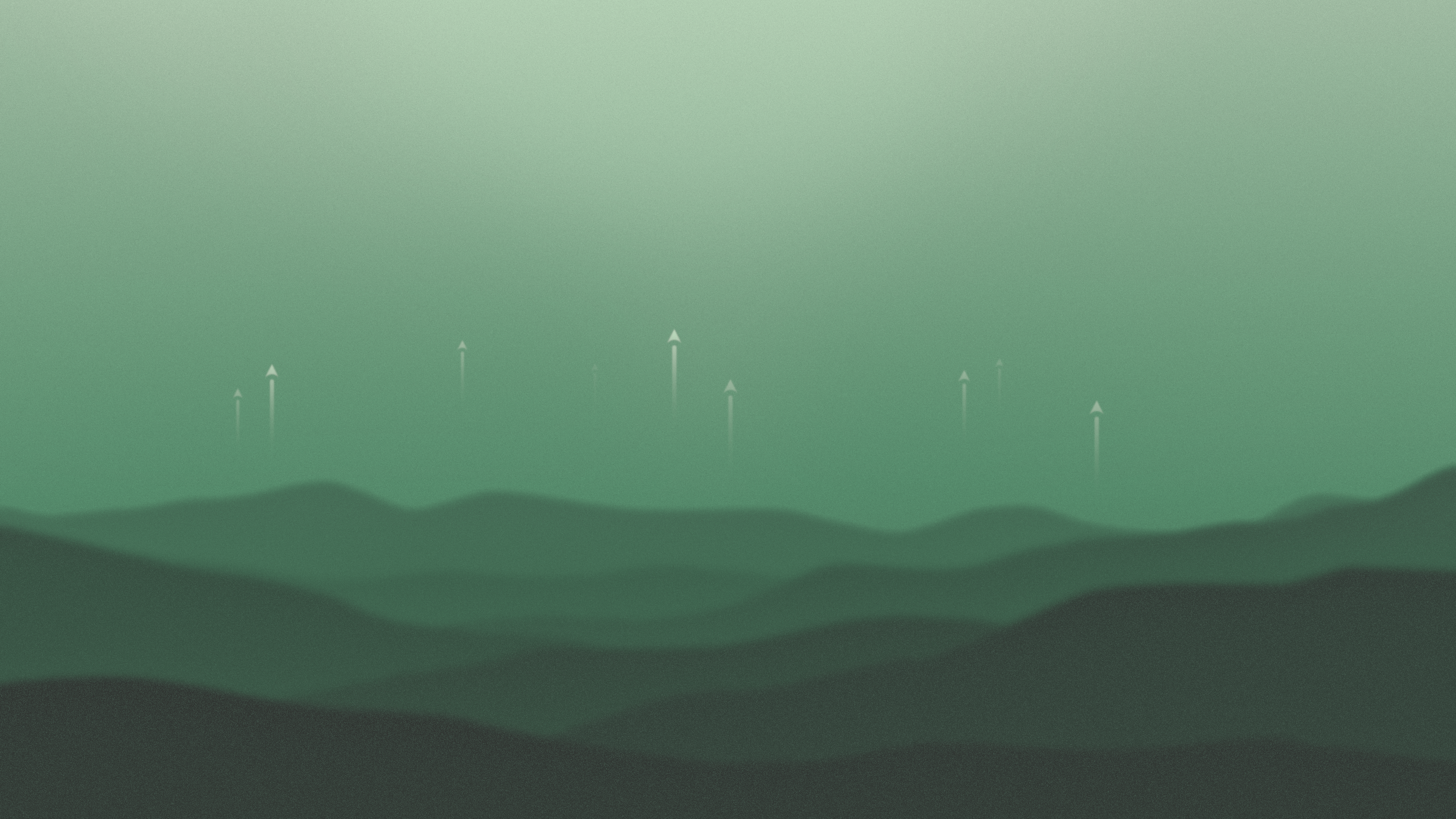 4K minimalist landscape with ascending arrows HD Wallpaper