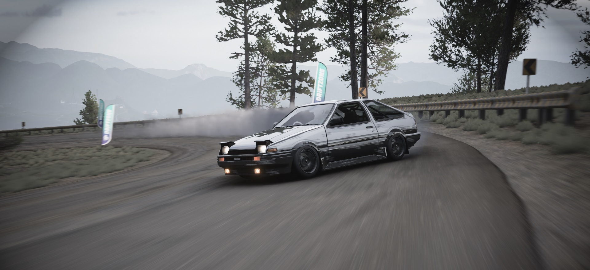 Toyota AE86 drifting in Forza Horizon 5 HD Wallpaper