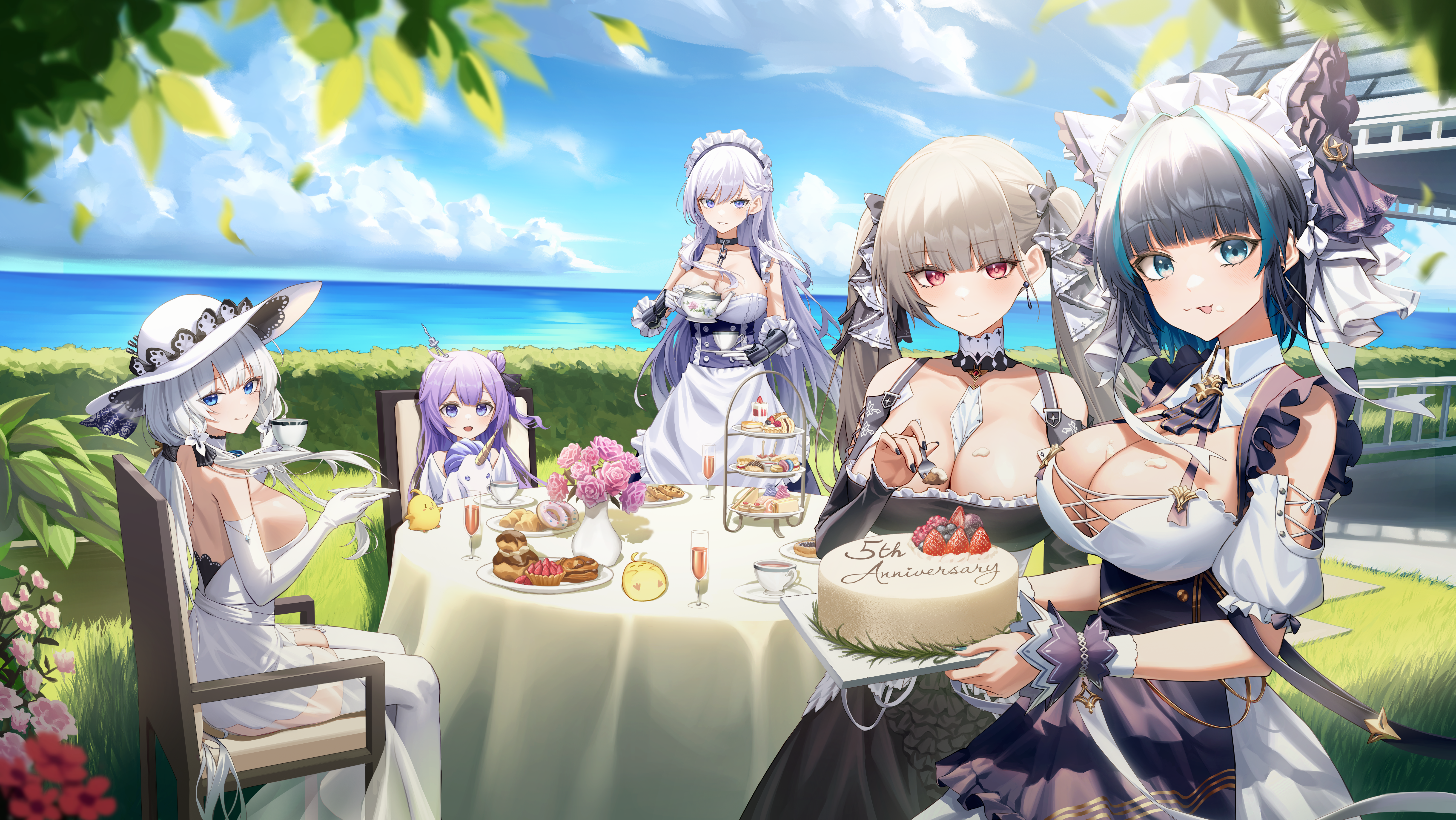 Azur Lane: Belfast, Formidable, Cheshire, Unicorn, Illustrious HD Wallpaper