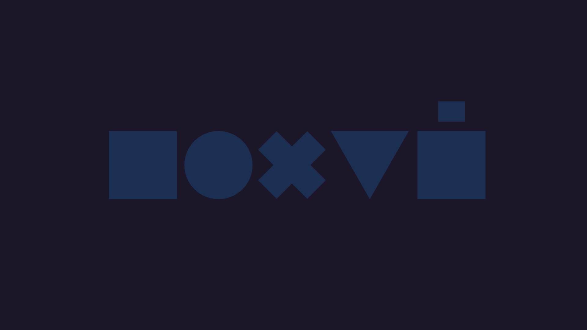 Minimalist dark logo with geometric shapes HD Wallpaper