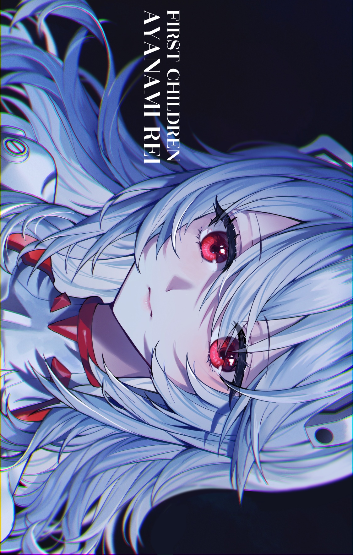 Rei Rebuild Explode solo, fan art, Ayanami Rei, Rebuild of Evangelion, blue hair, Neon ...