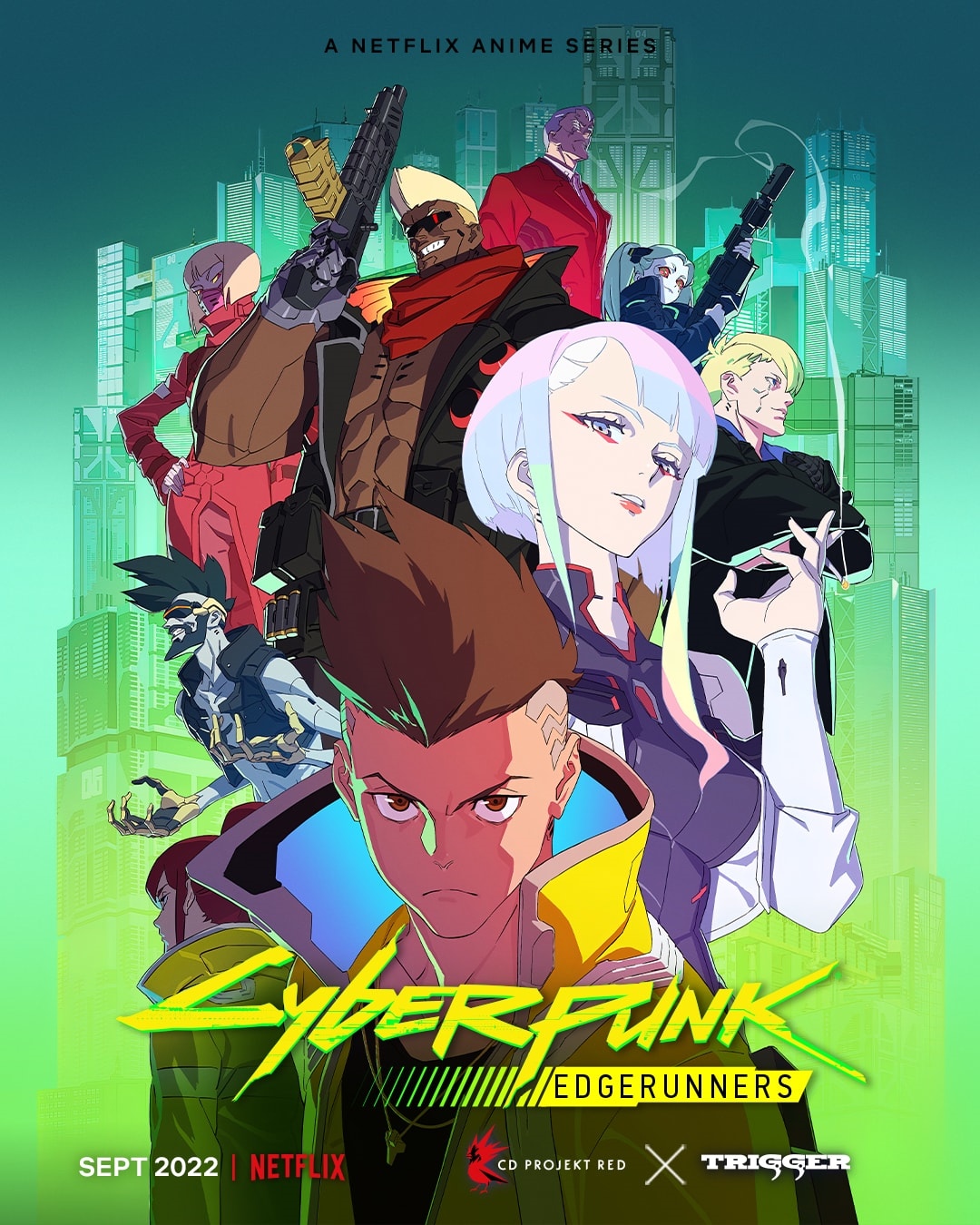 Cyberpunk: Edgerunners Netflix Anime Series Poster HD Phone Wallpaper