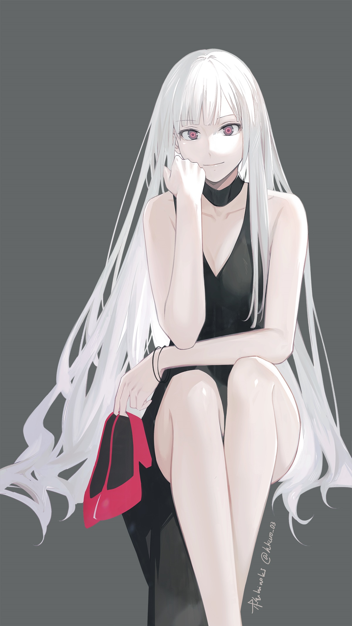 AK-12 from Girls Frontline with silver hair HD Phone Wallpaper