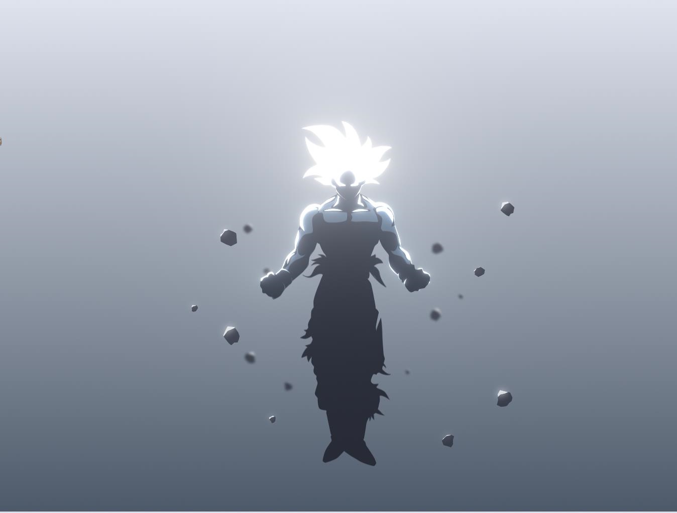 Son Goku in Super Saiyan form with glowing hair HD Wallpaper