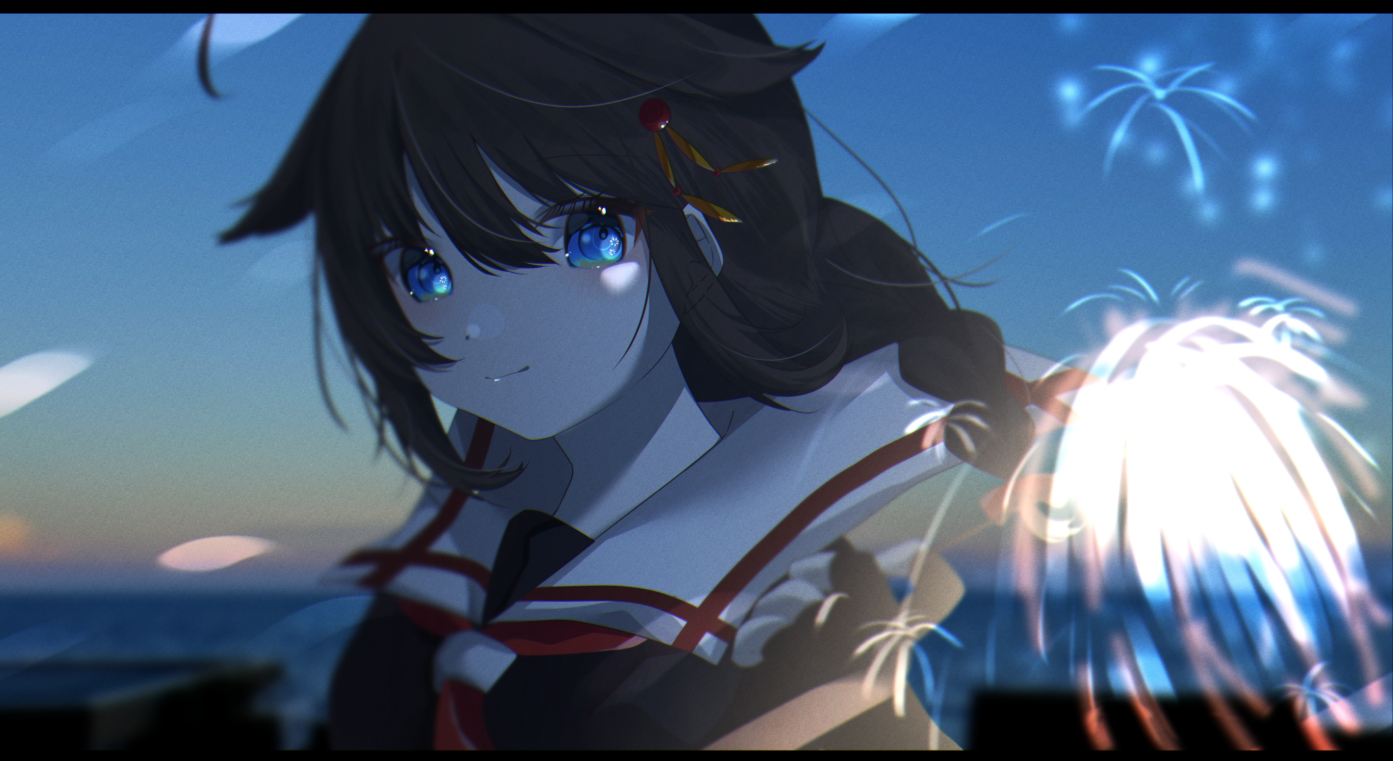 4K Shigure from Kantai Collection with braids HD Wallpaper