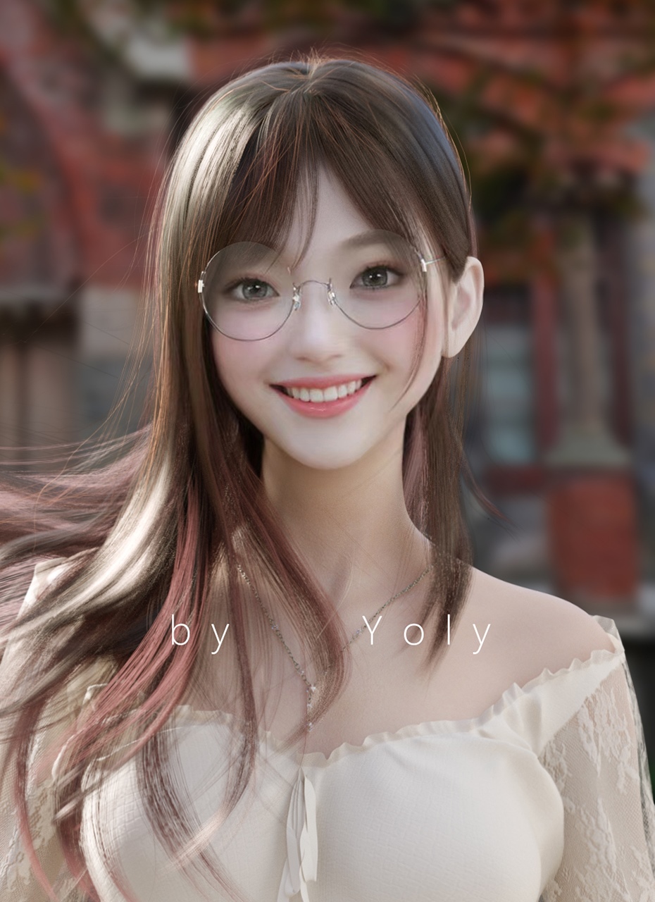 Asian woman with glasses by Yoly HD Phone Wallpaper