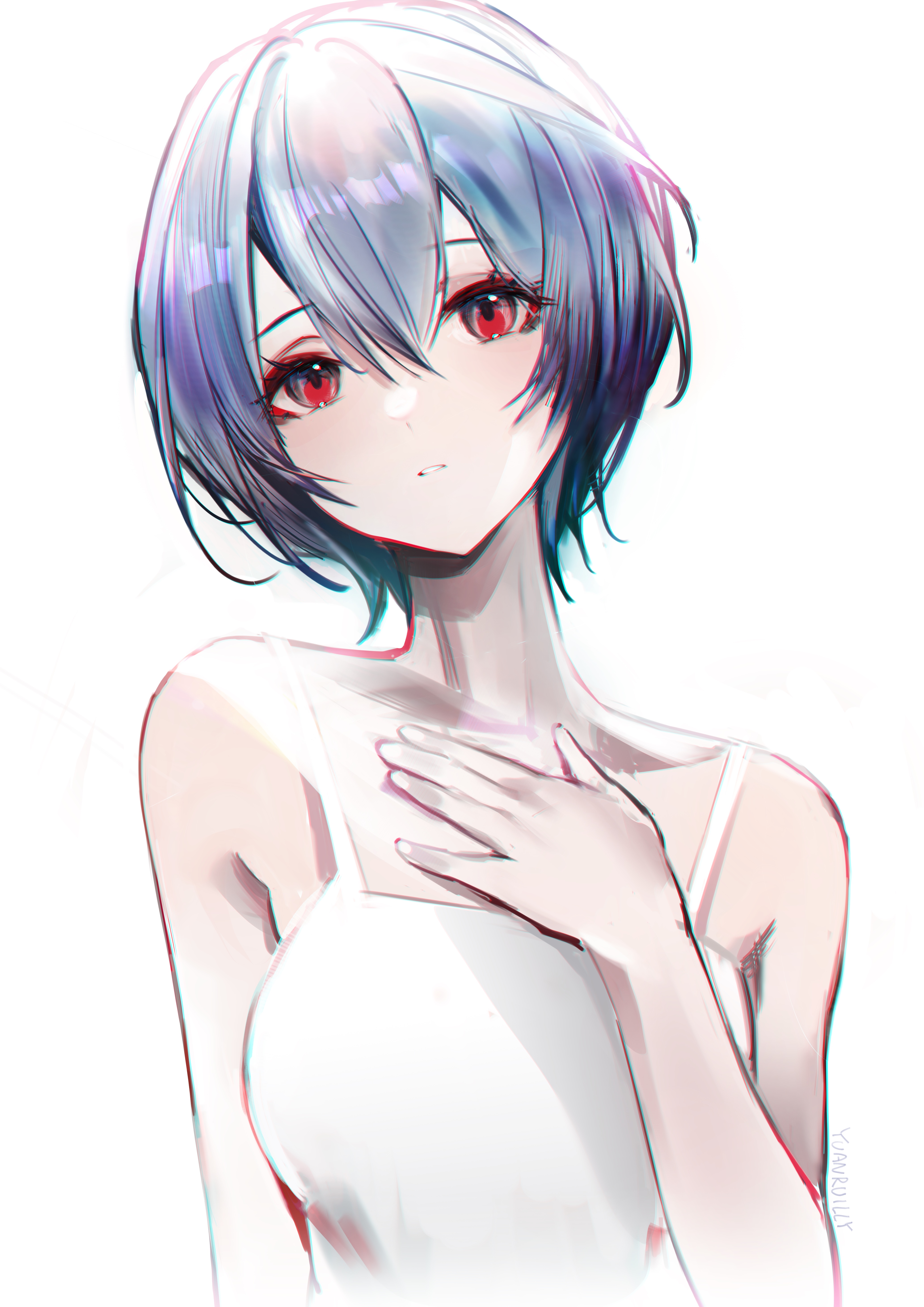 Ayanami Rei fan art from Rebuild of Evangelion HD Phone Wallpaper
