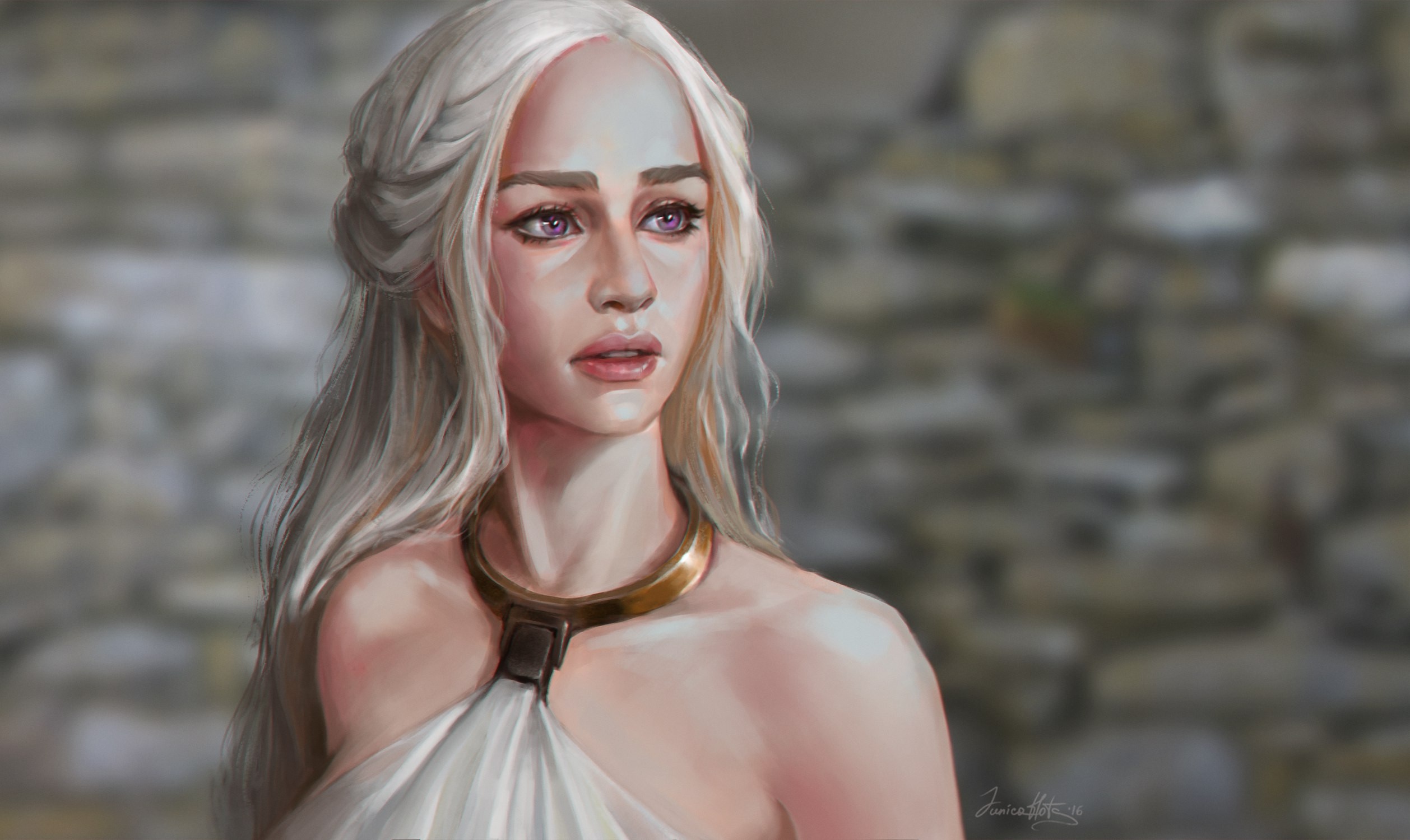 Daenerys Targaryen Fan Art by Junica Hots HD Wallpaper