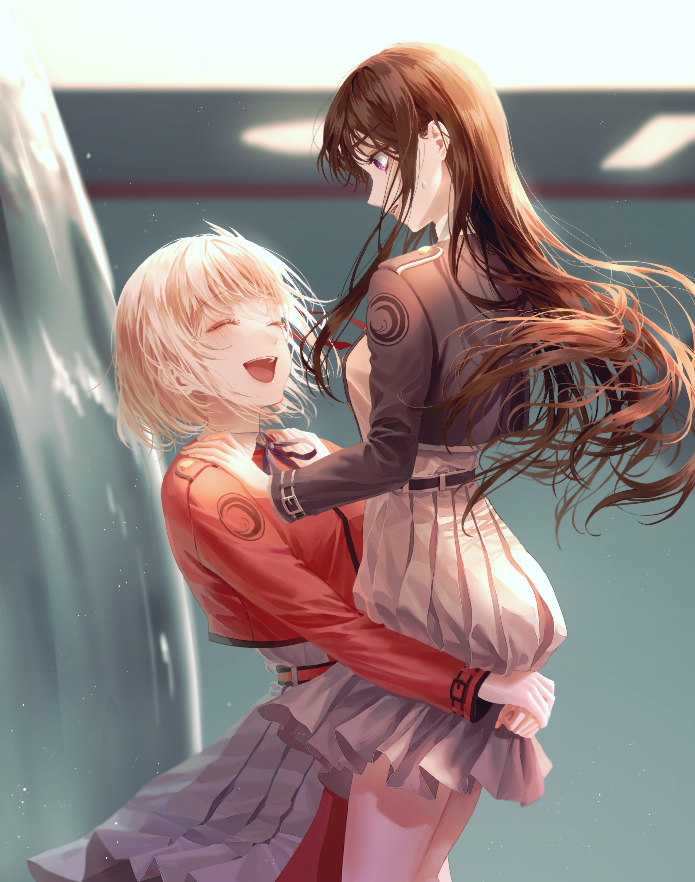 Lycoris Recoil fan art of Chisato and Takina HD Phone Wallpaper