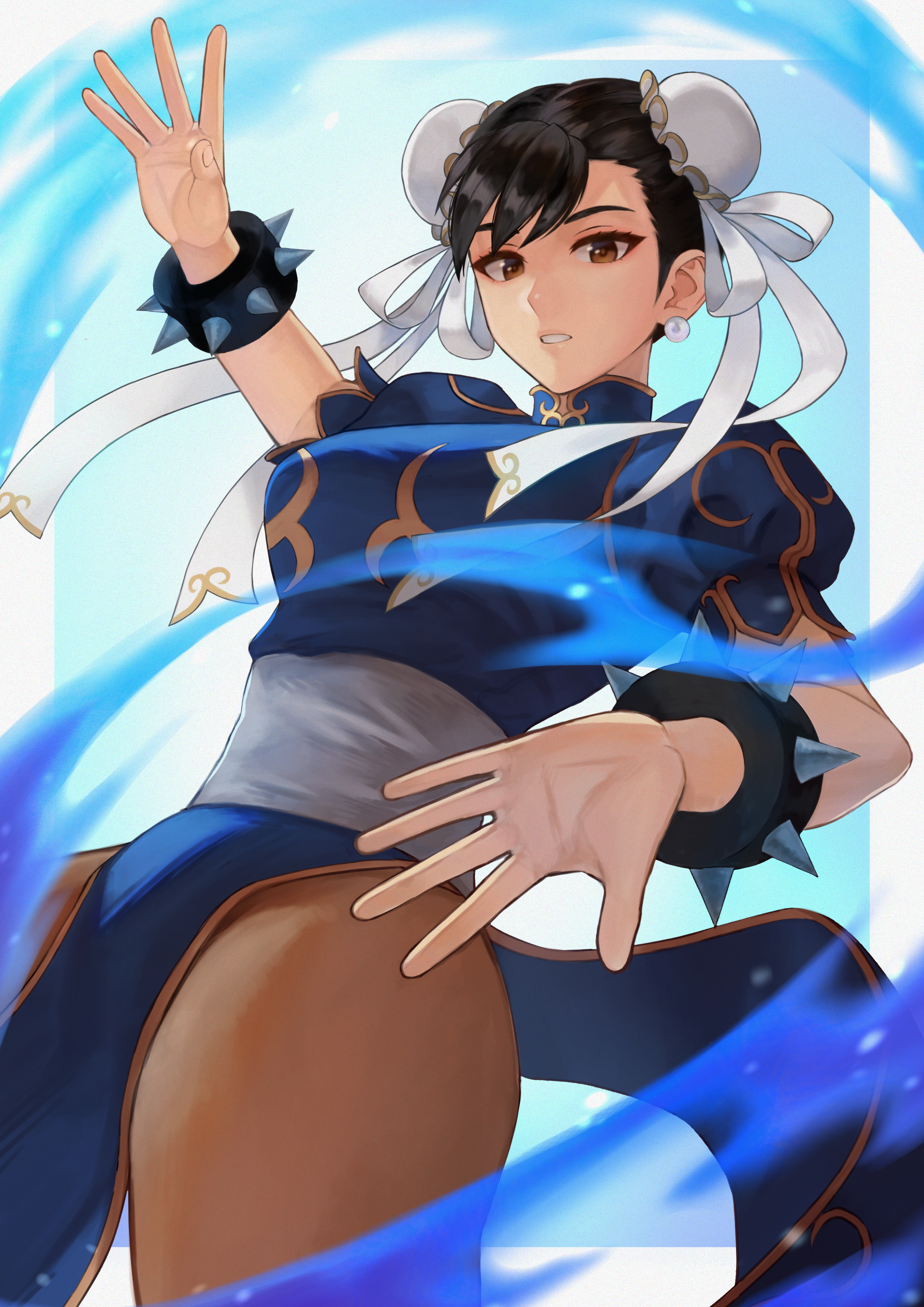 Chun-Li from Street Fighter fan art HD Phone Wallpaper