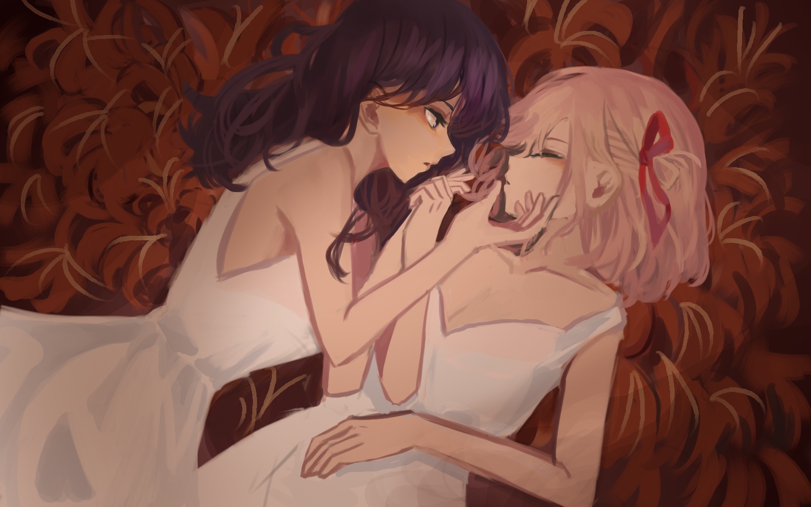 Nishikigi Chisato and Inoue Takina fan art HD Wallpaper
