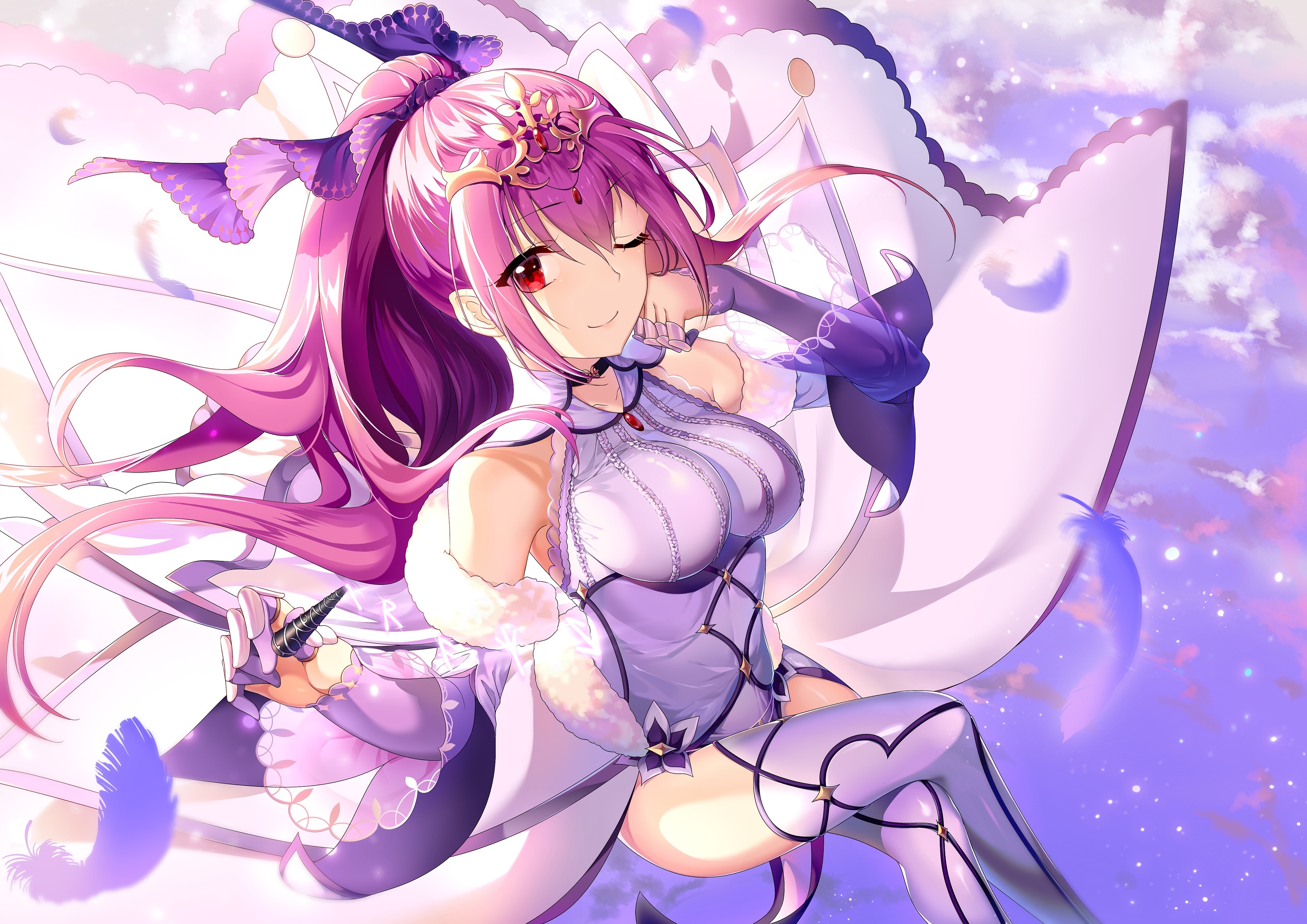 Scathach Skadi fan art from Fate/Grand Order HD Wallpaper