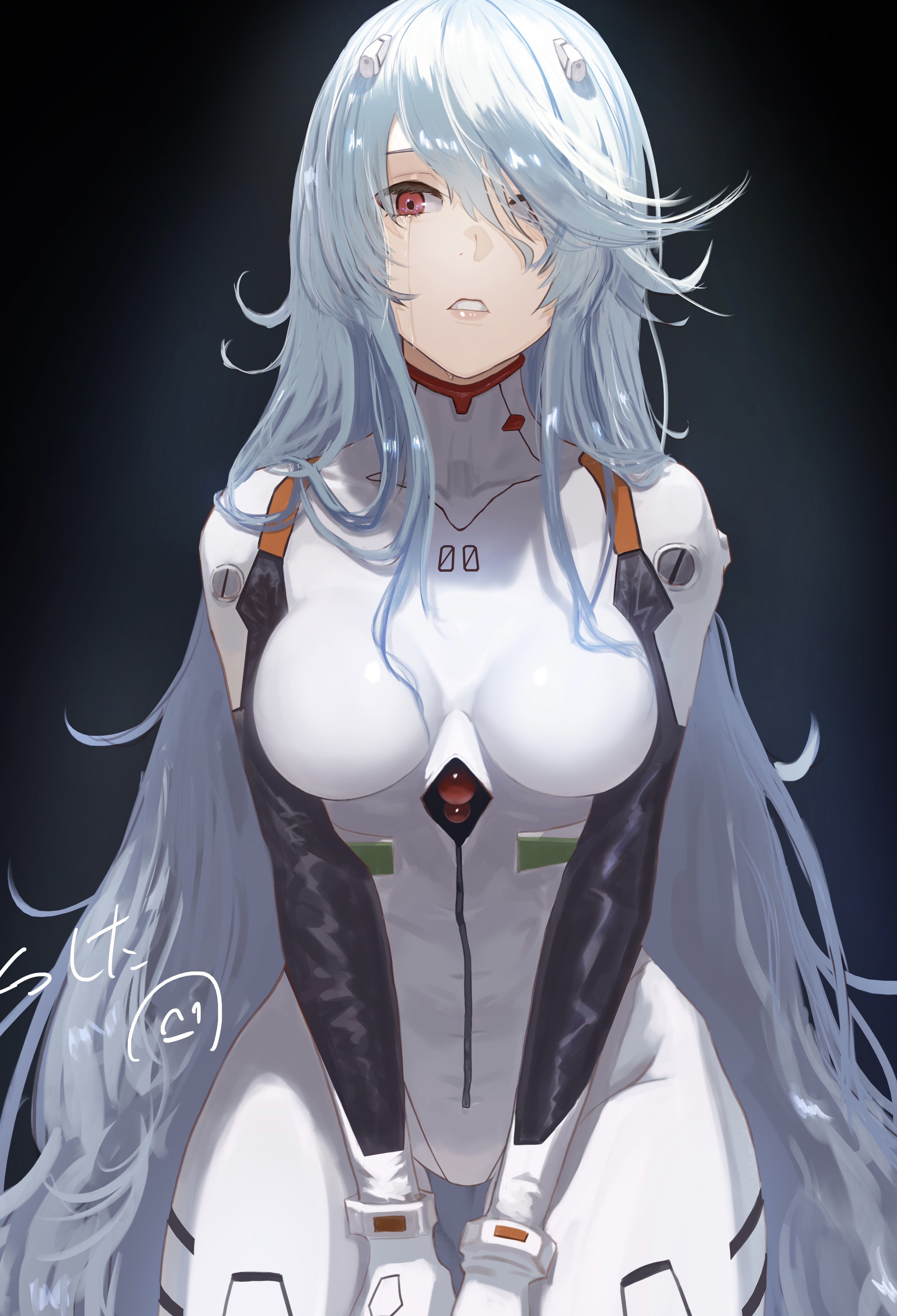 Rebuild of Evangelion fan art of Rei Ayanami HD Phone Wallpaper