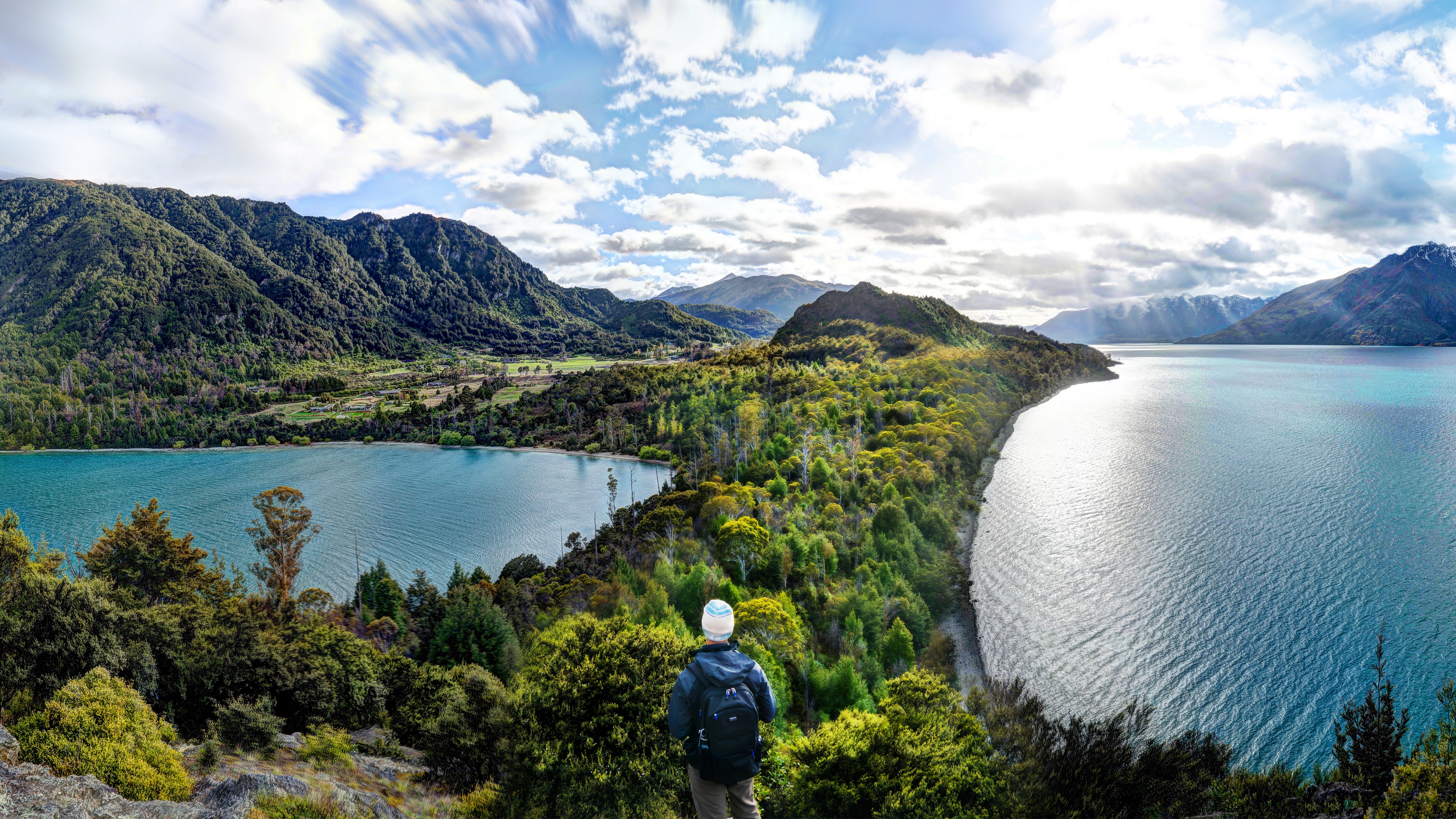 4K Landscape of Mountains and Lakes in New Zealand HD Wallpaper