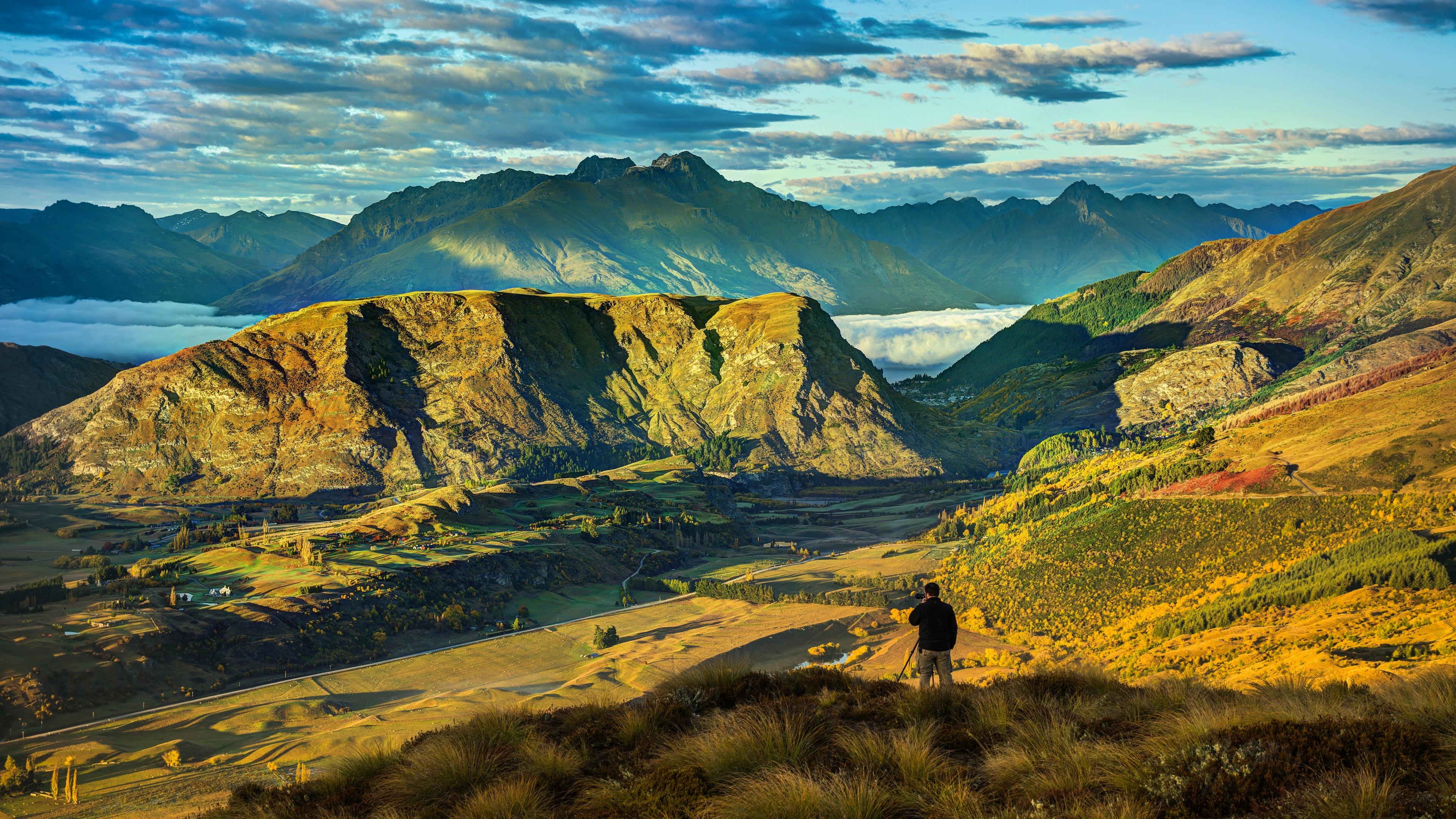 4K Queenstown New Zealand Mountains Landscape HD Wallpaper