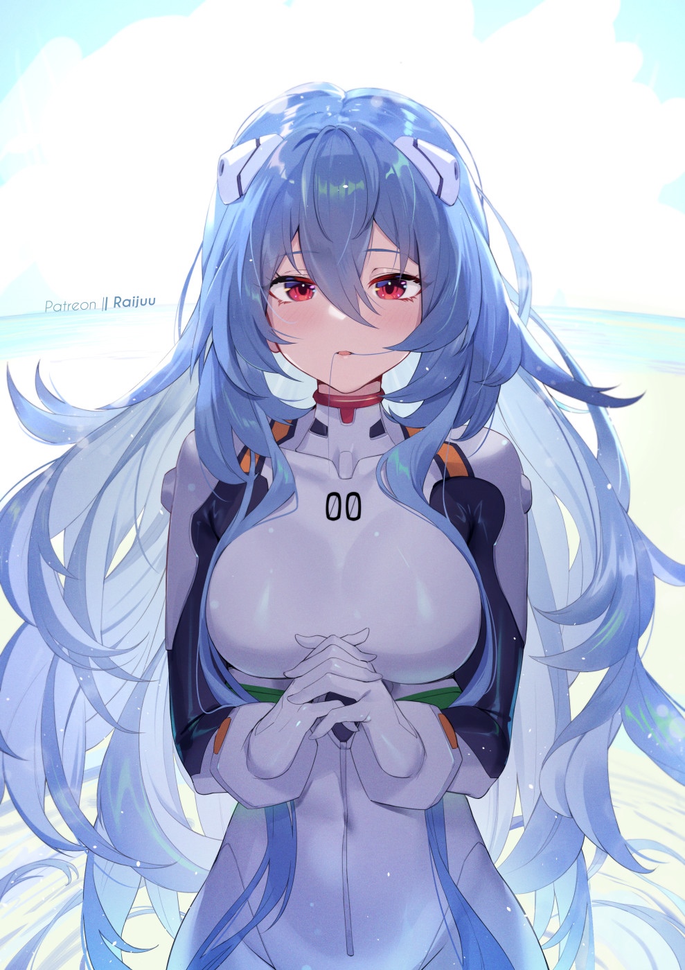 Rebuild of Evangelion fan art of Rei Ayanami HD Phone Wallpaper
