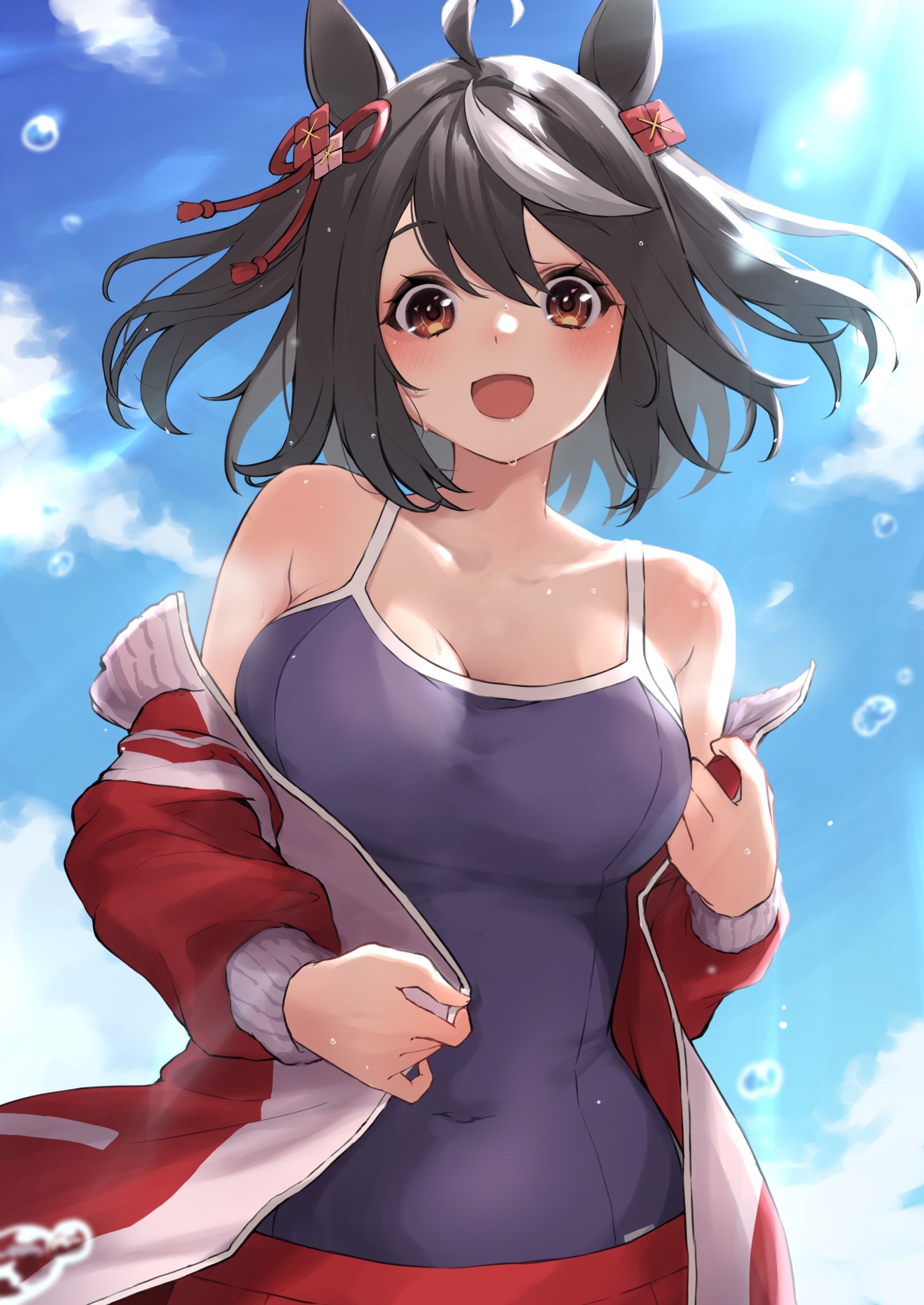 Kitasan Black in a Swimsuit HD Phone Wallpaper