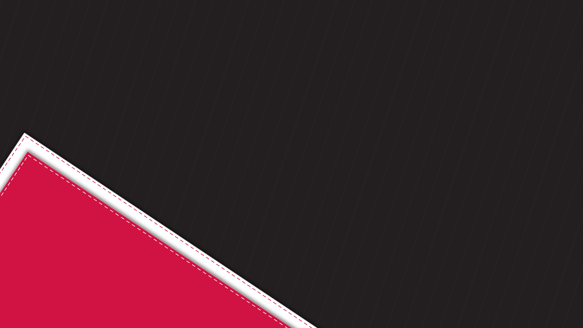Red and white geometric shape on black background HD Wallpaper