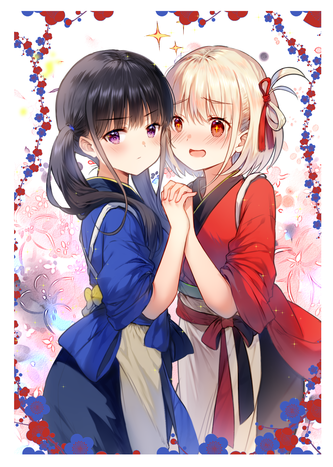 Inoue Takina and Nishikigi Chisato from Lycoris Recoil HD Phone Wallpaper