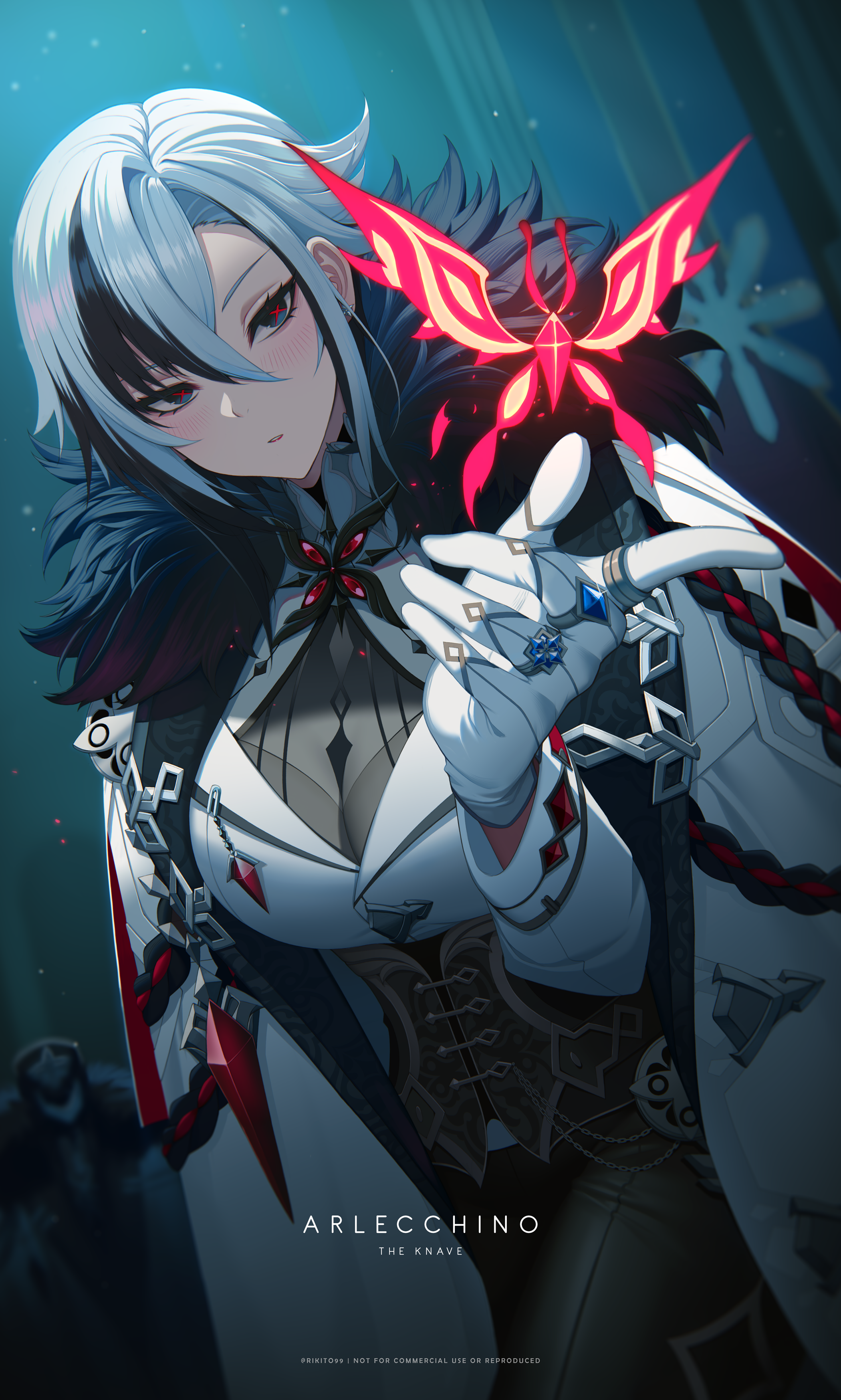 Arlecchino The Knave from Genshin Impact HD Phone Wallpaper