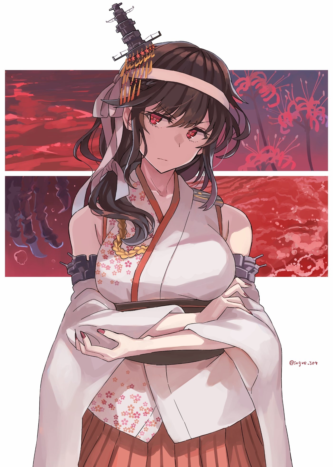 Yamashiro from Kantai Collection fan art HD Phone Wallpaper