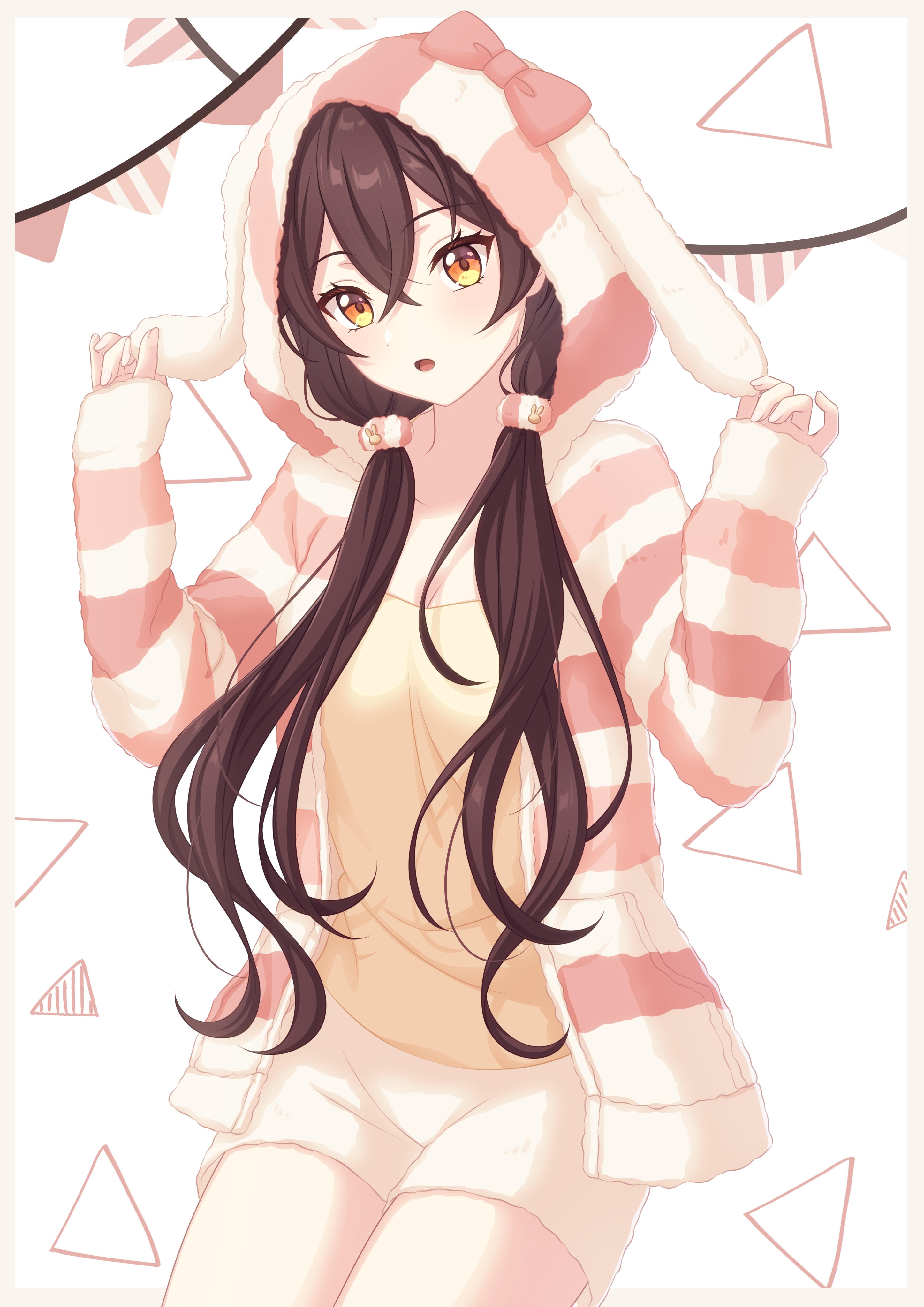 Irido Yume in a bunny hoodie HD Phone Wallpaper