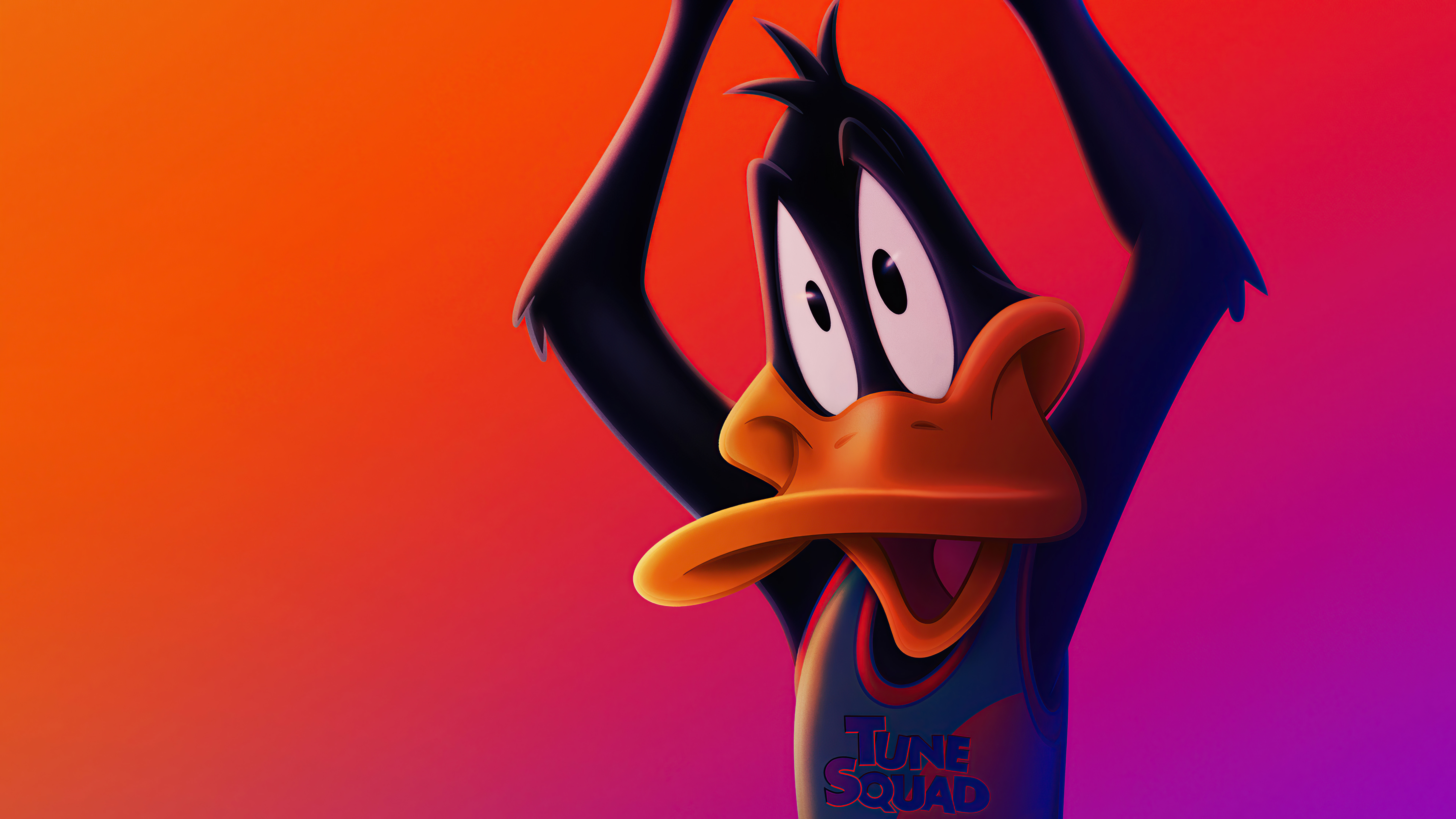 Daffy Duck in a Tune Squad basketball jersey HD Wallpaper