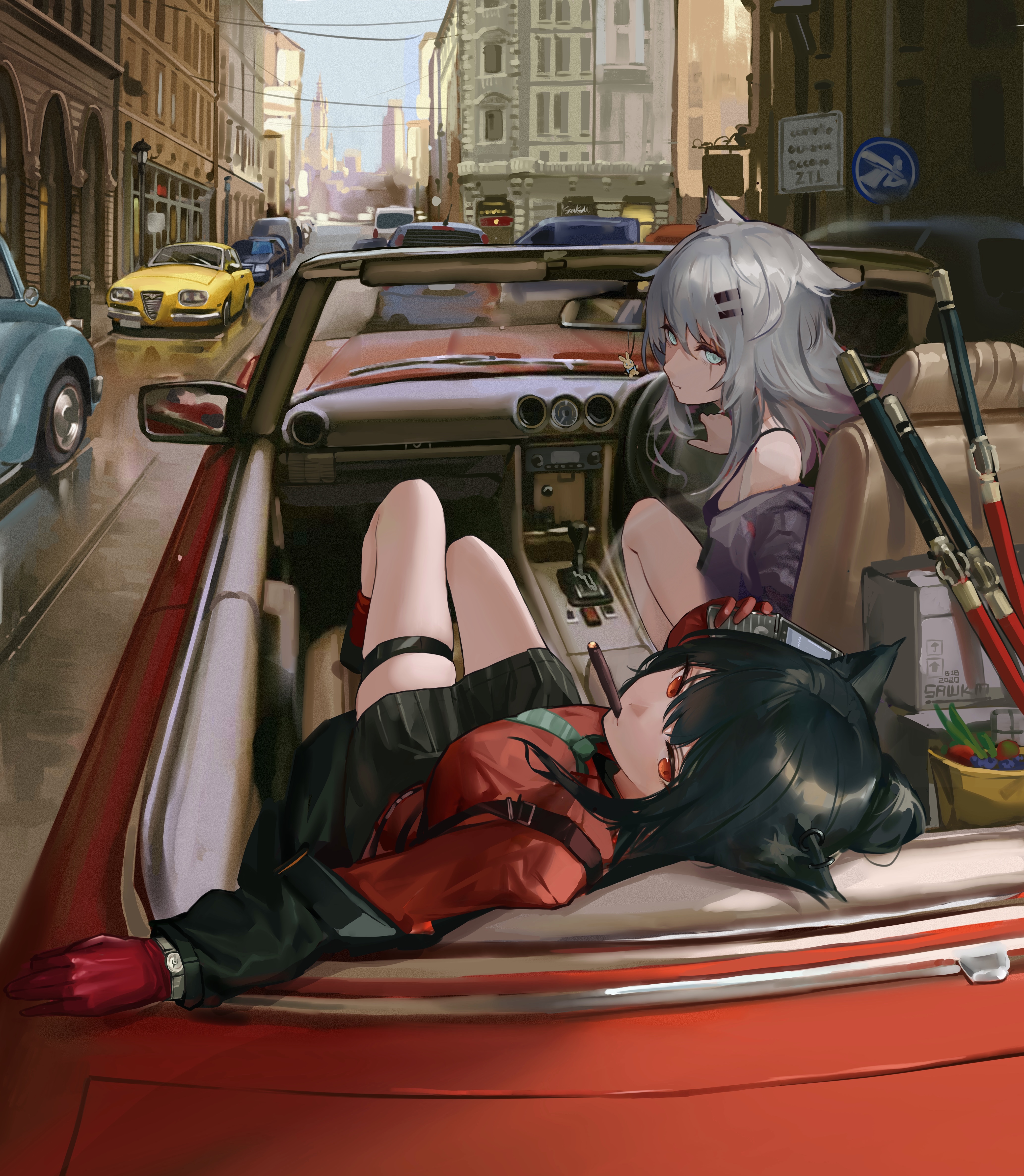 4K Arknights characters in a convertible HD Phone Wallpaper