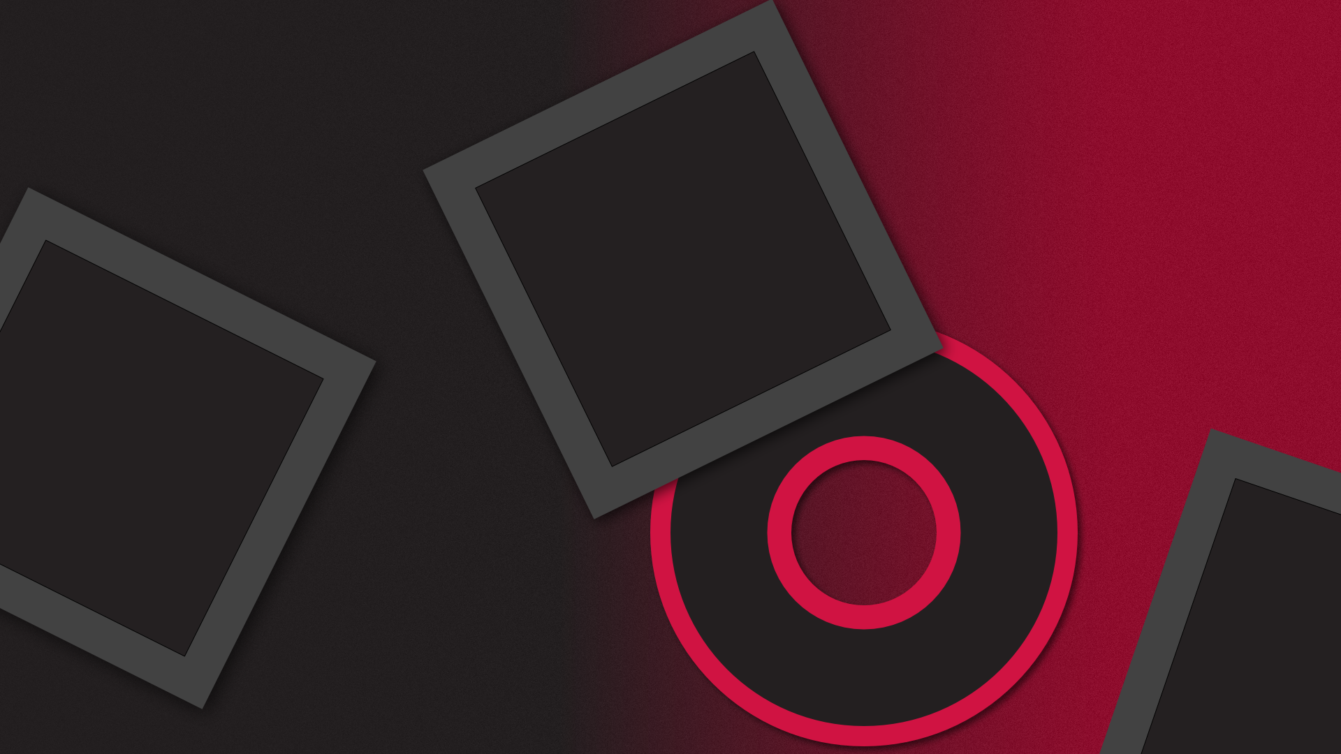 Minimalist abstract shapes with red and gray gradient HD Wallpaper