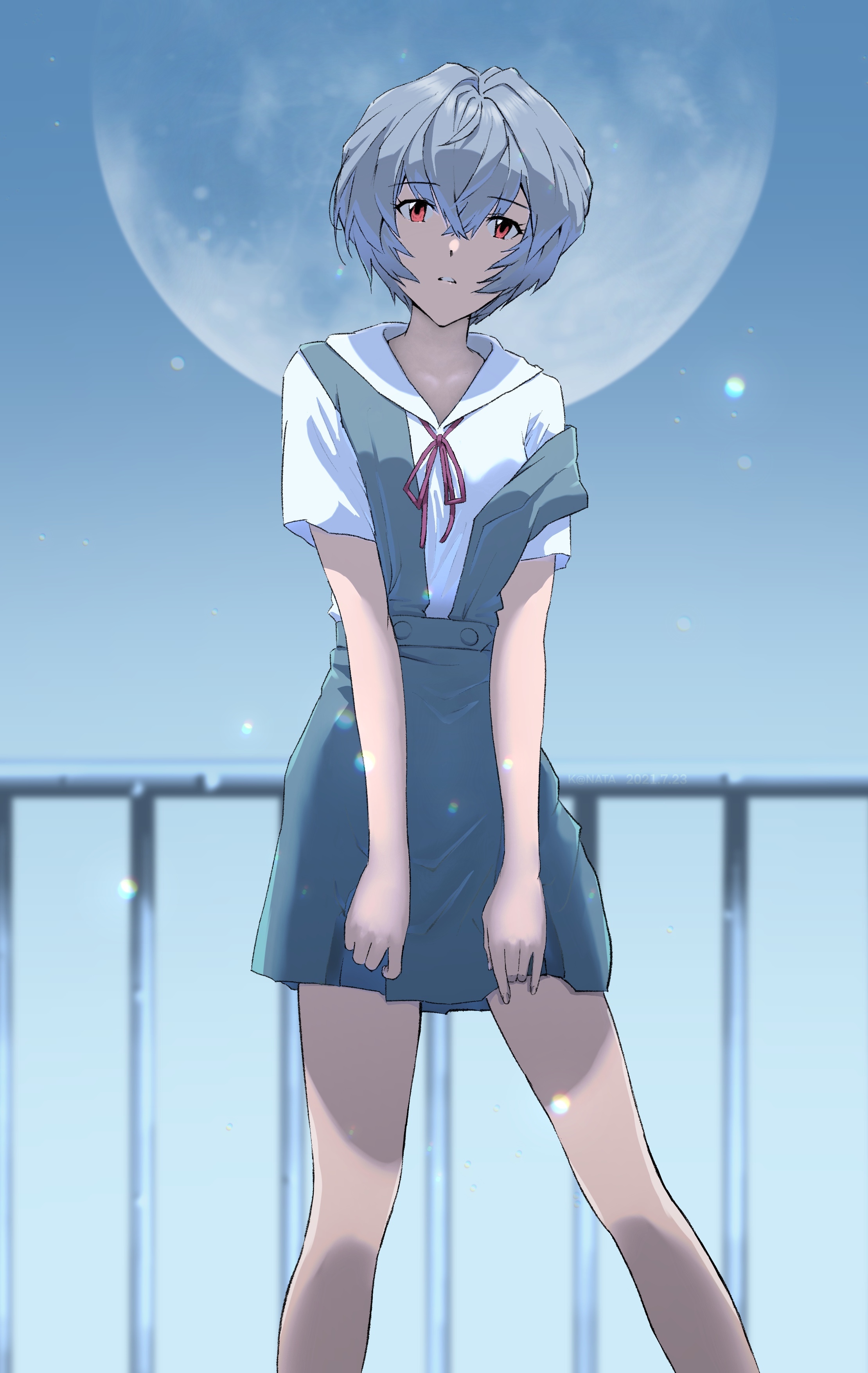 Ayanami Rei from Neon Genesis Evangelion HD Phone Wallpaper