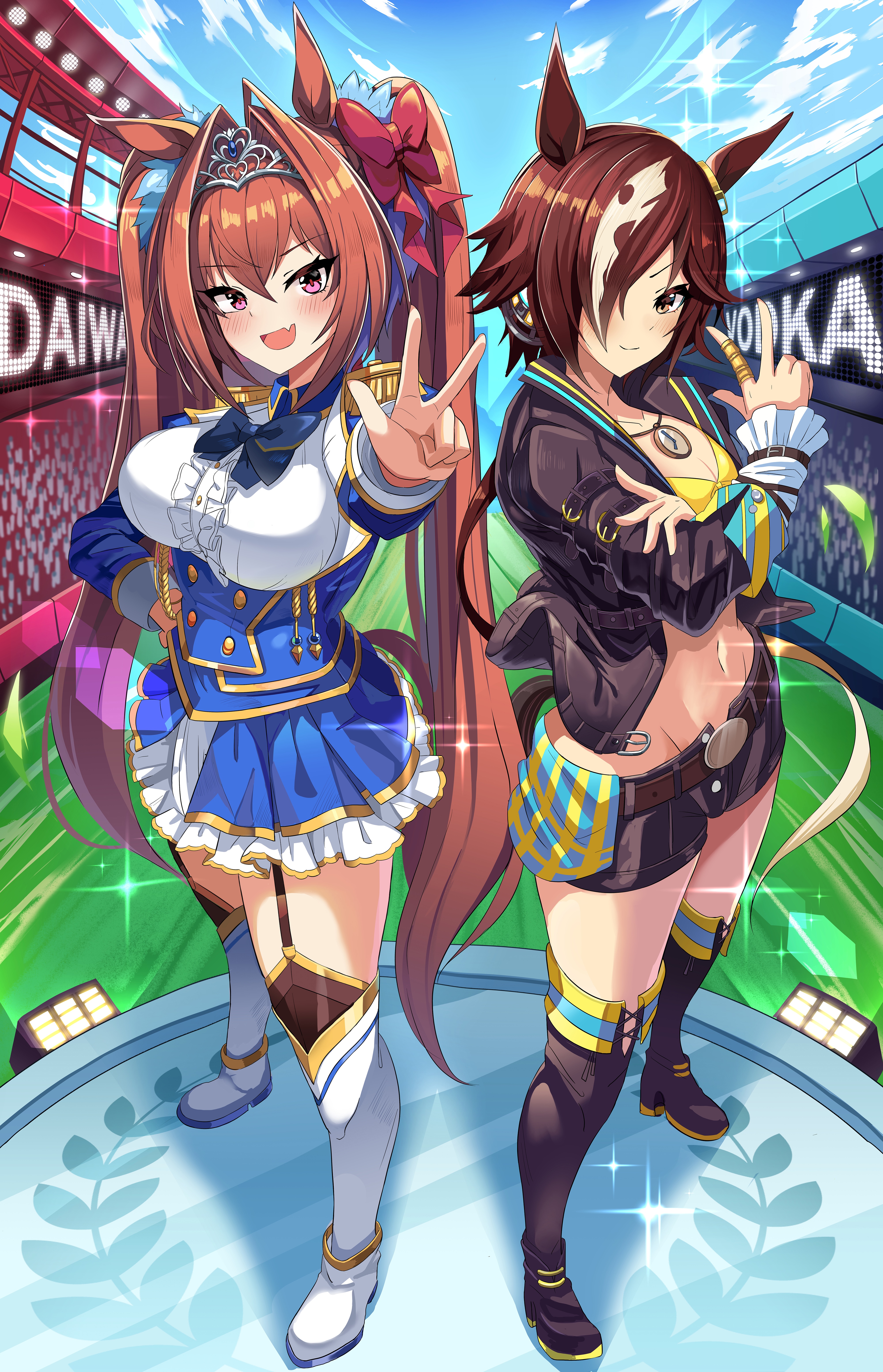 4K Uma Musume Pretty Derby: Daiwa Scarlet and Vodka HD Phone Wallpaper