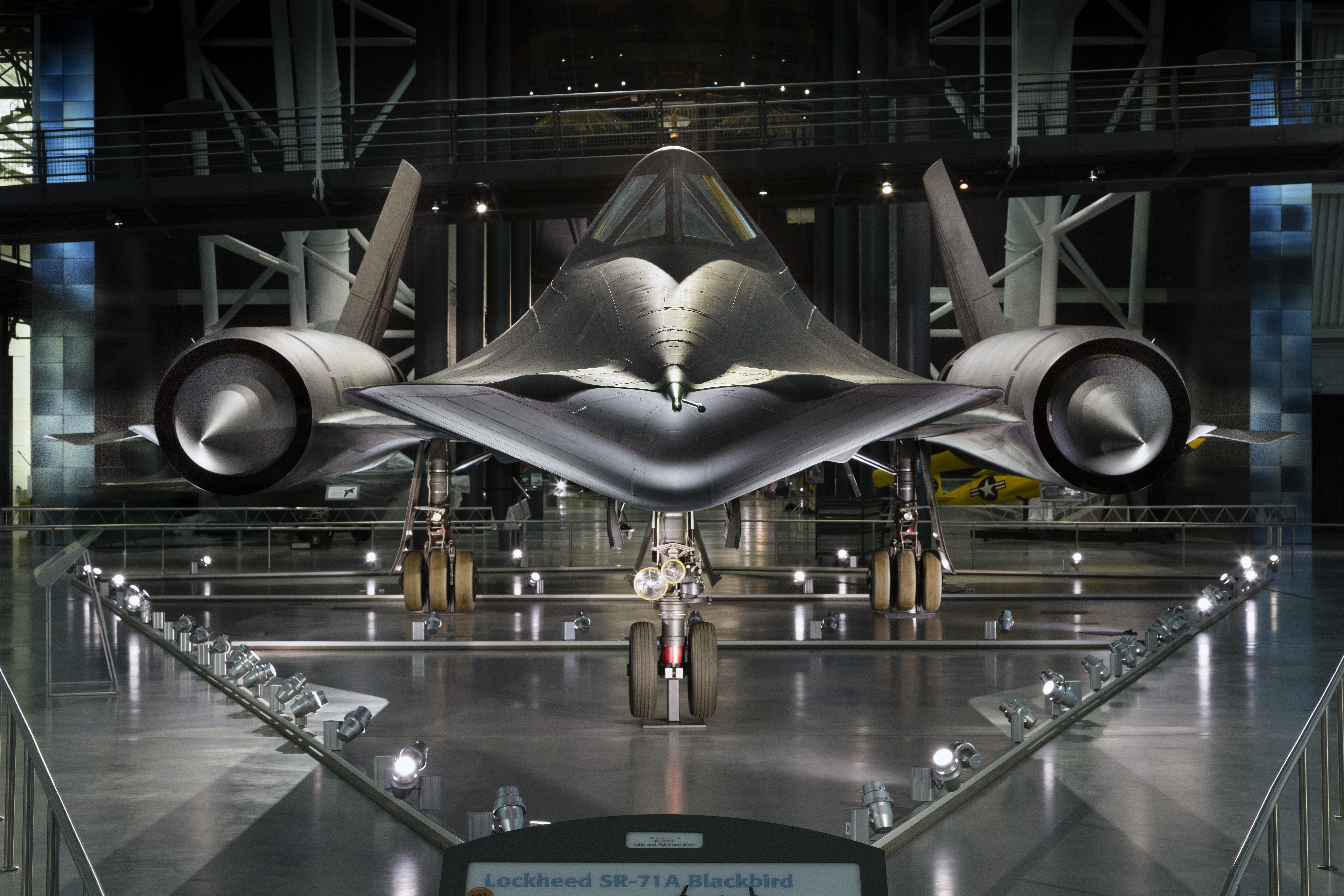 Lockheed SR-71A Blackbird at National Air and Space Museum HD Wallpaper