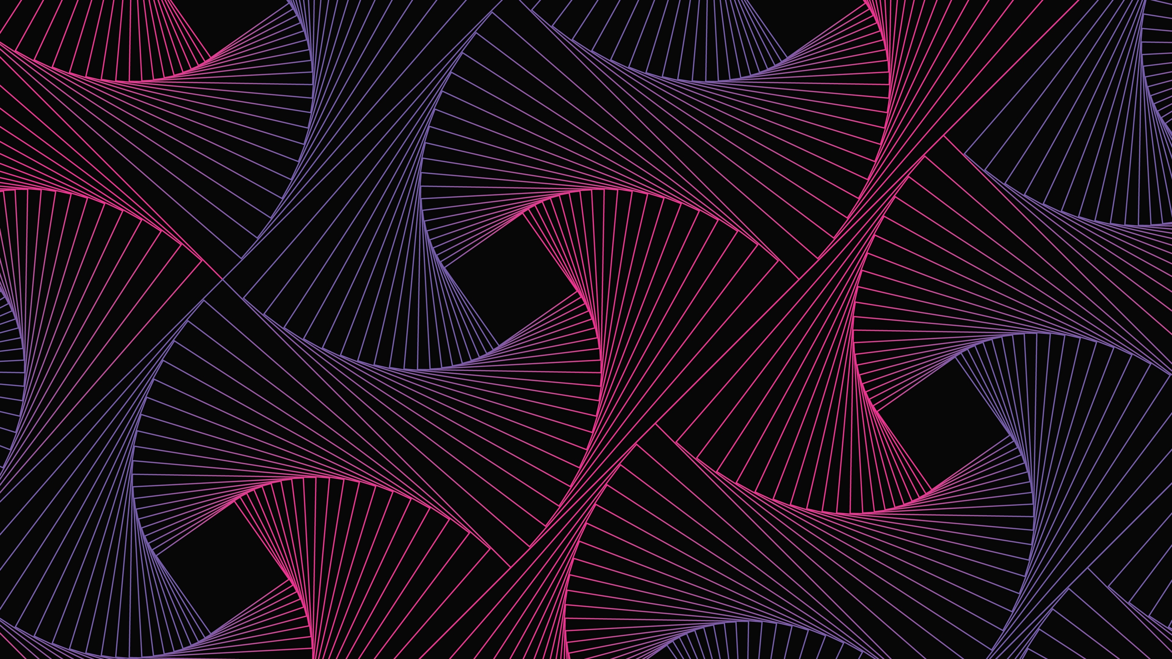 Abstract geometric pattern with gradient lines HD Wallpaper