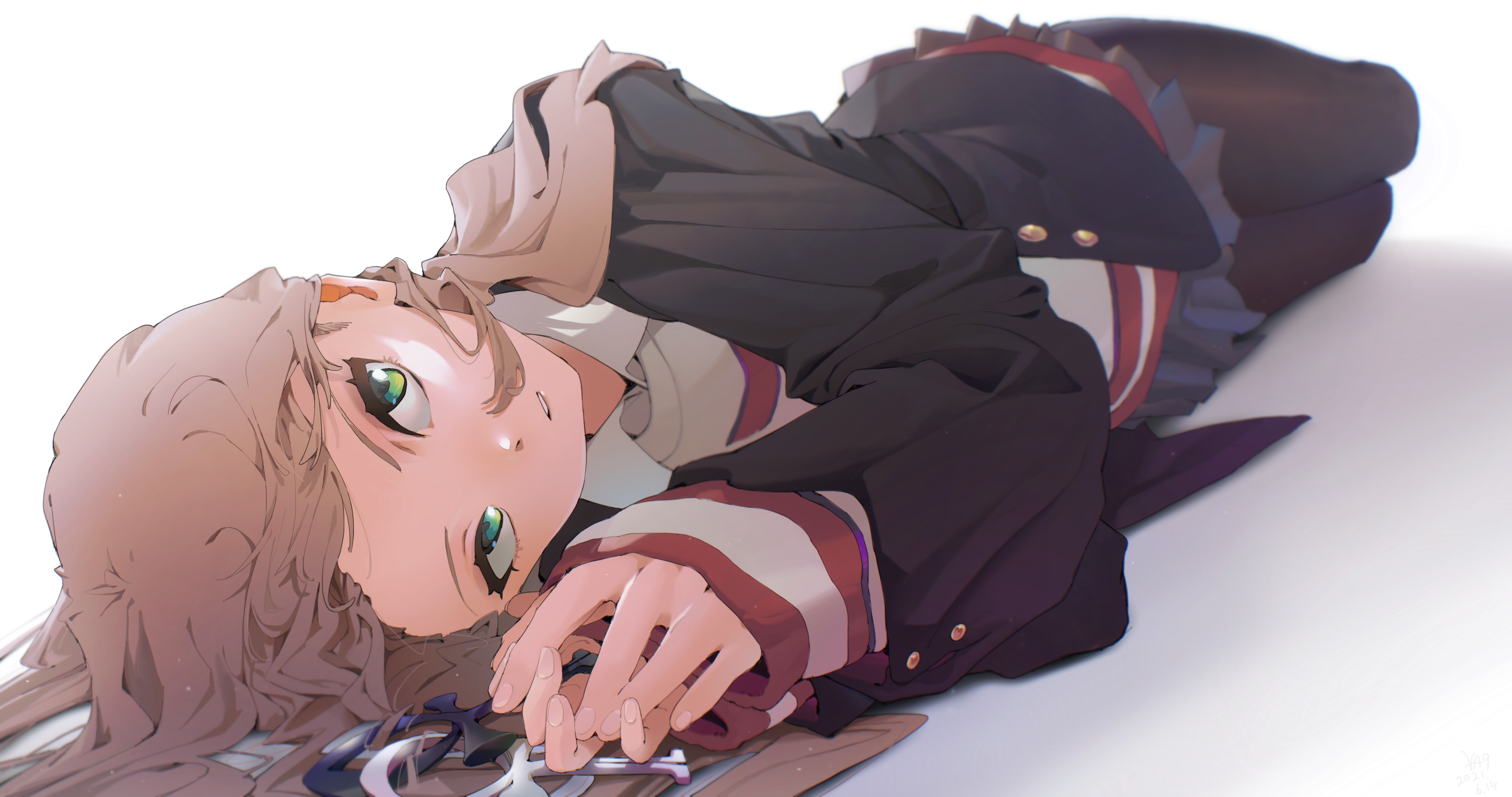 Minami Yume from SSSS.Dynazenon lying down HD Wallpaper