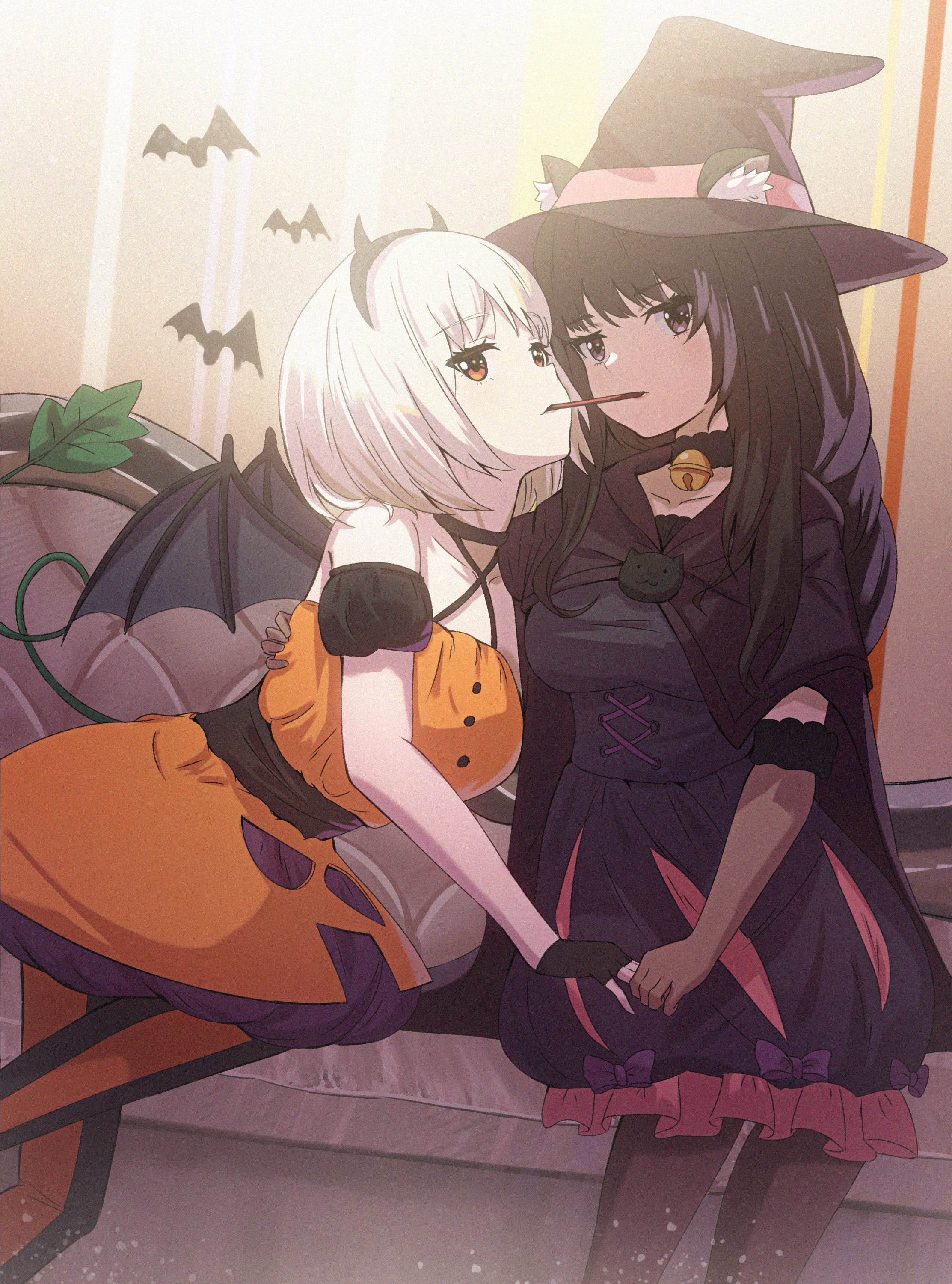 Lycoris Recoil Halloween Fan Art HD Phone Wallpaper
