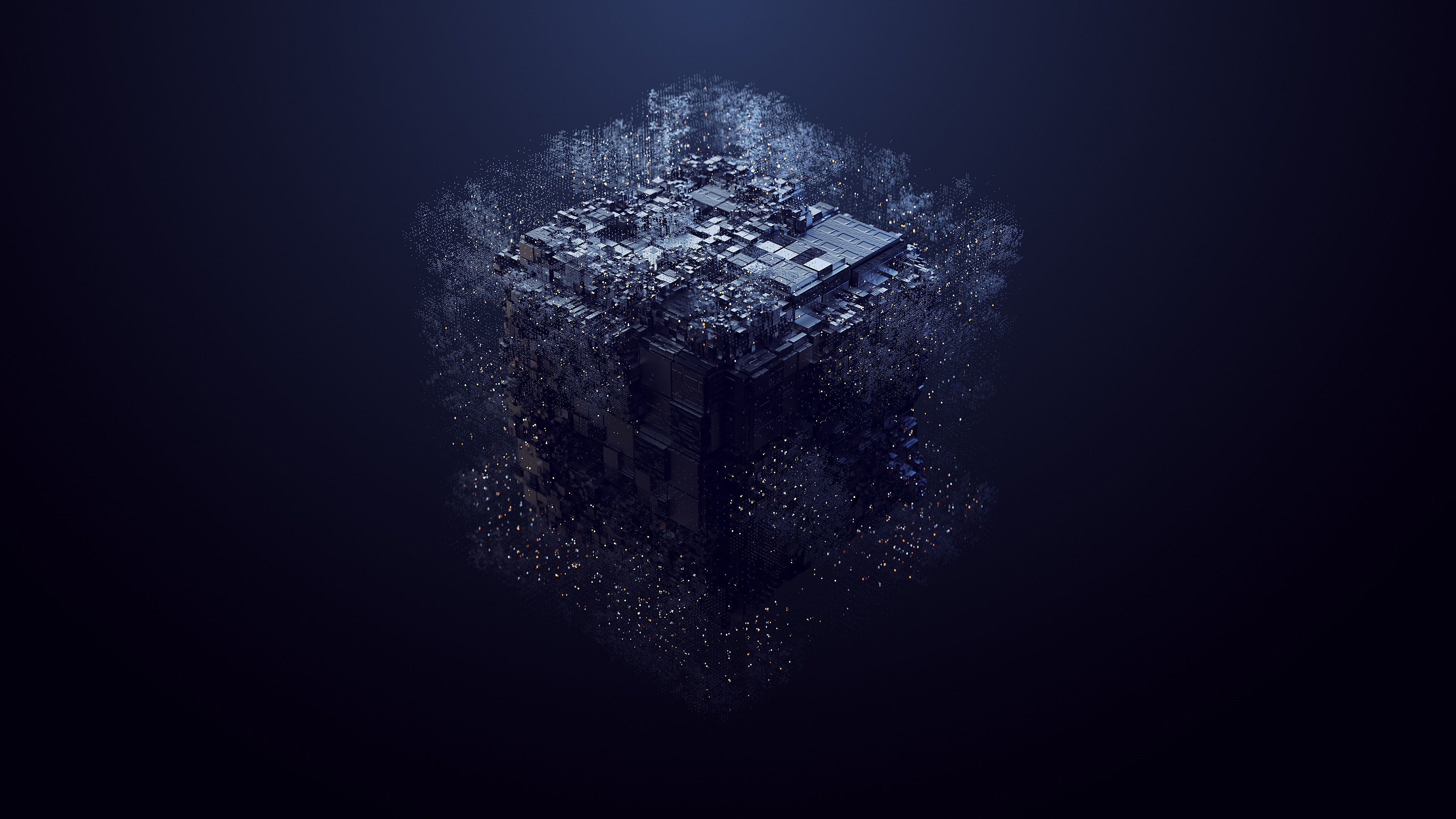 4K Abstract Cube by Denis Mitrofanov HD Wallpaper