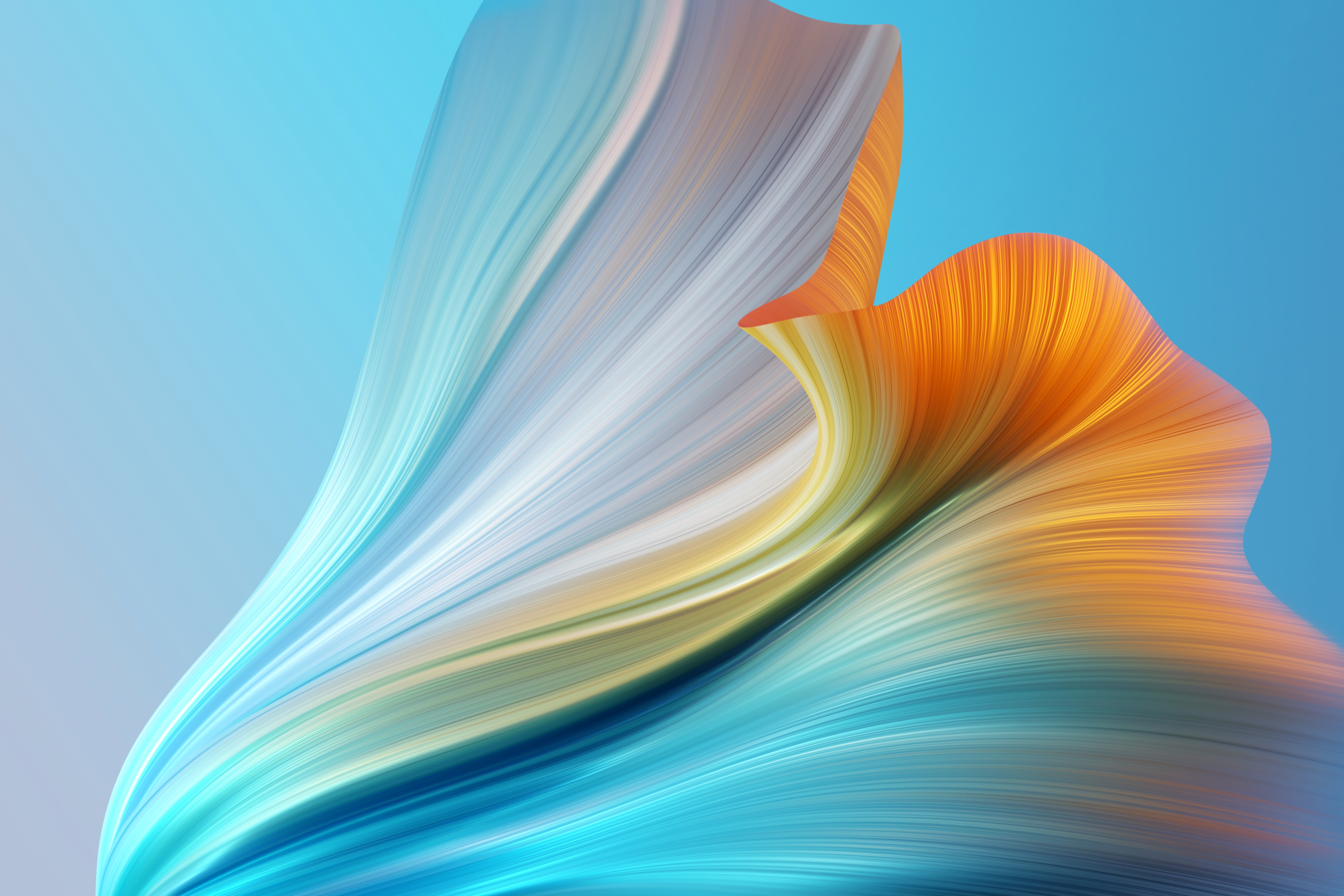 4K Colorful Abstract Flowing Design HD Wallpaper