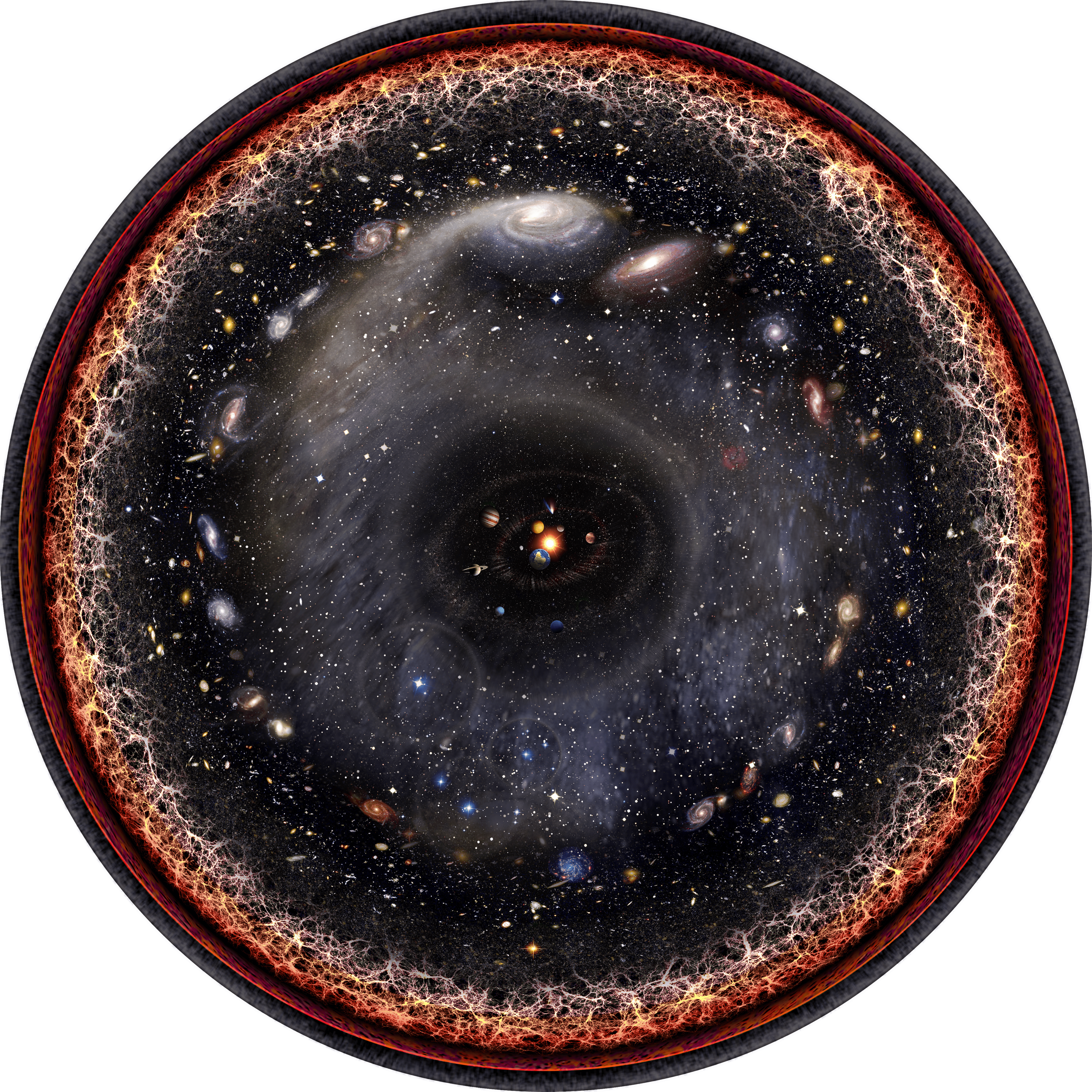4K illustration of the observable universe HD Wallpaper
