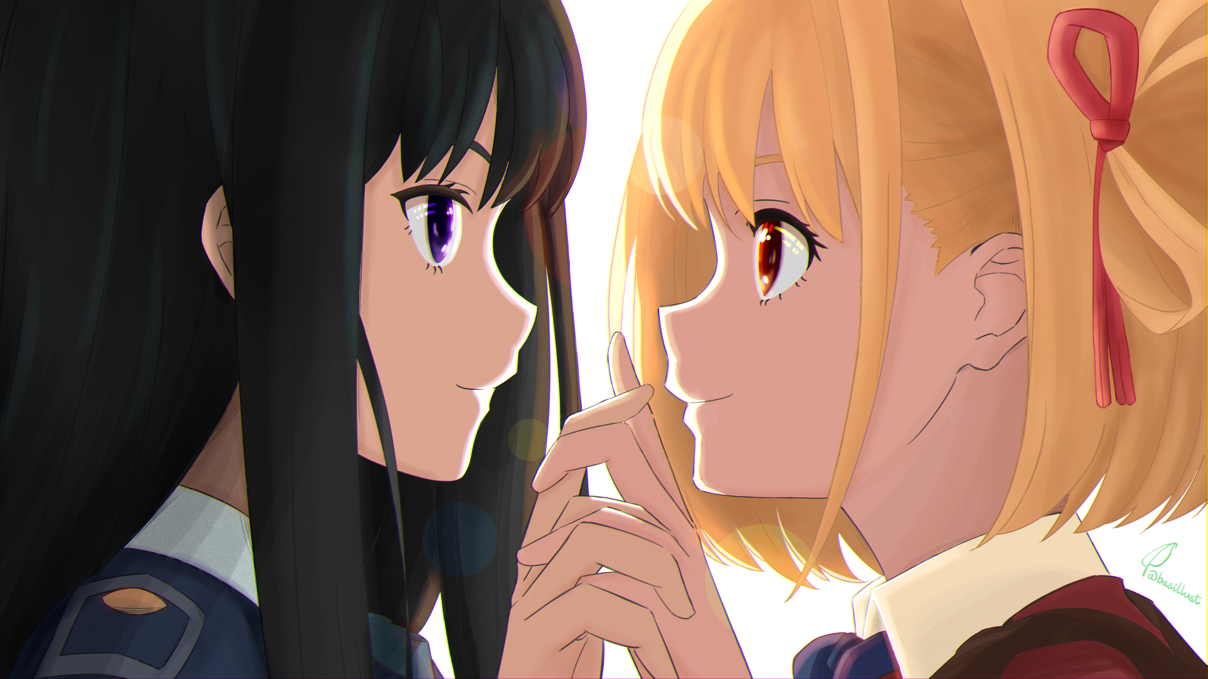 Nishikigi Chisato and Inoue Takina from Lycoris Recoil HD Wallpaper
