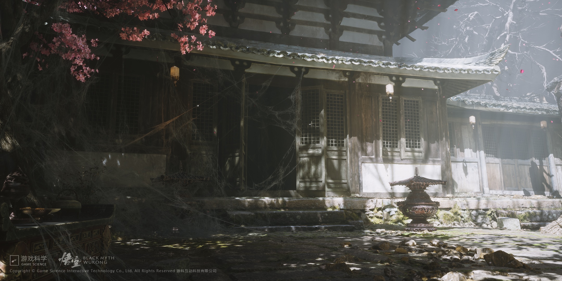 Black Myth: Wukong traditional building exterior HD Wallpaper