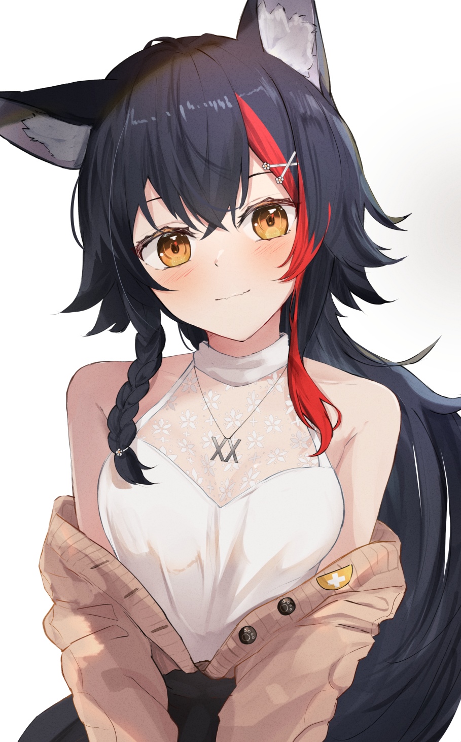 Ookami Mio, Hololive Virtual YouTuber Portrait HD Phone Wallpaper