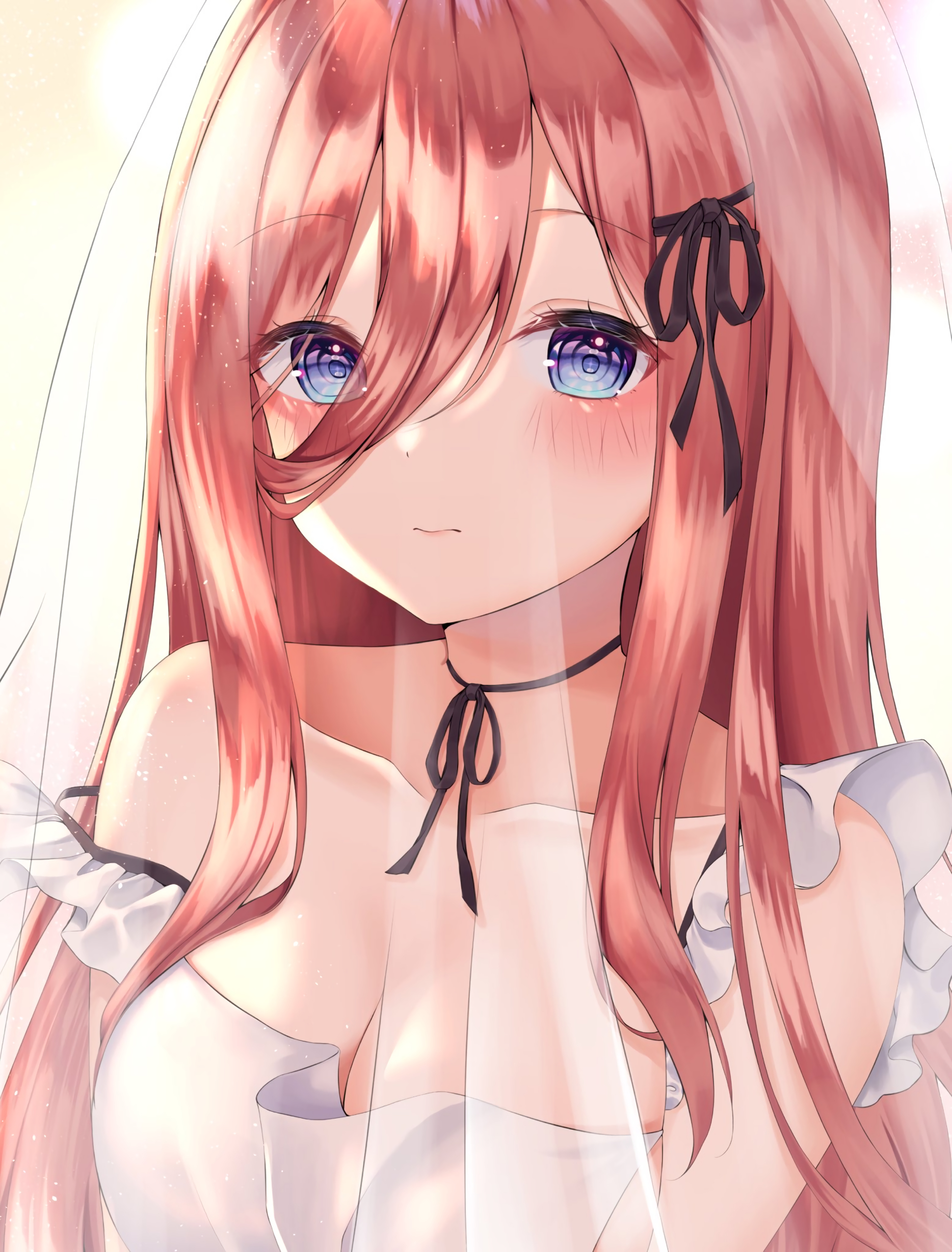 Nakano Miku in a Wedding Dress HD Phone Wallpaper