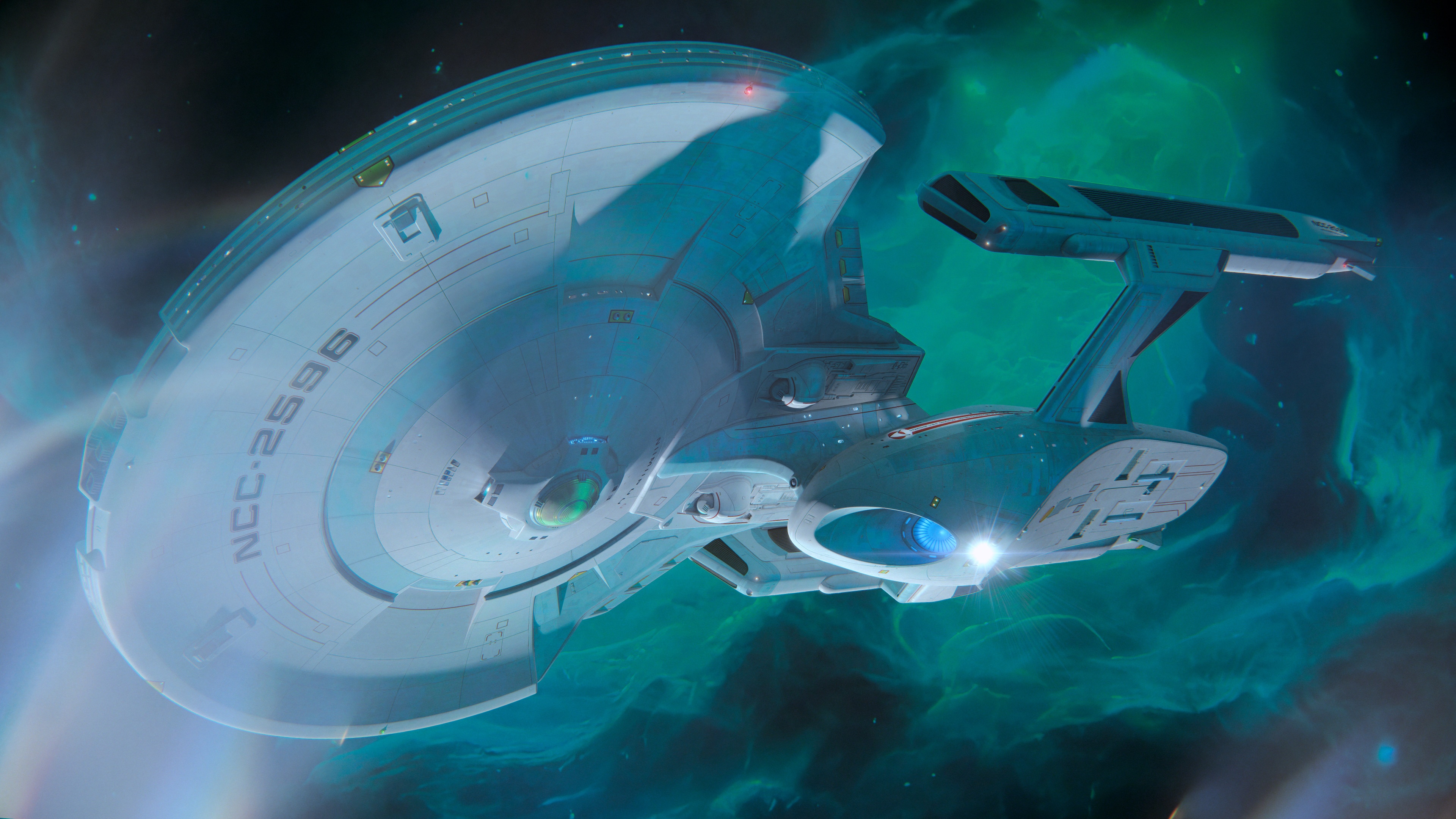 4K Star Trek Shangri-La class spaceship NCC-2596 HD Wallpaper