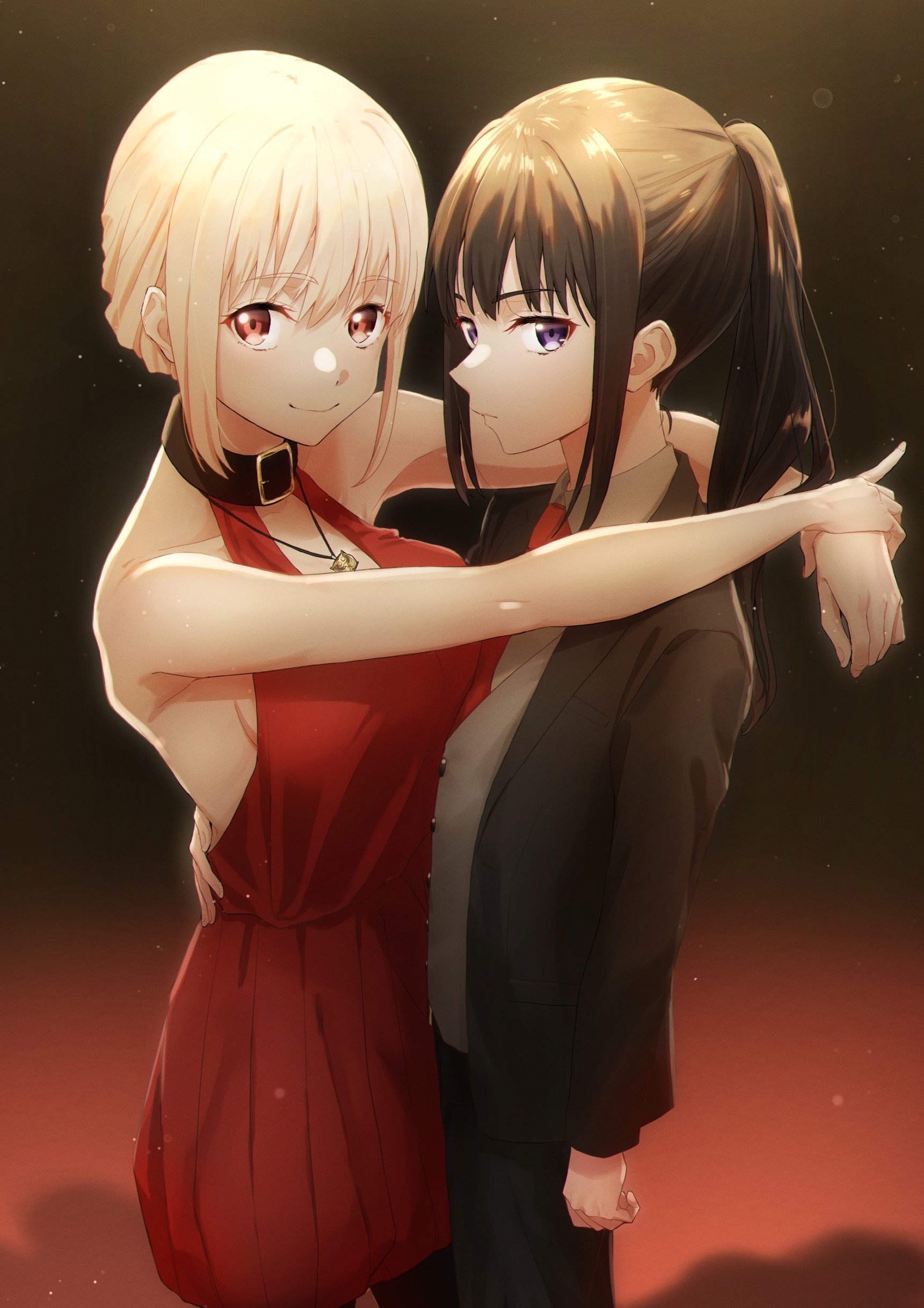 Inoue Takina and Nishikigi Chisato from Lycoris Recoil HD Phone Wallpaper